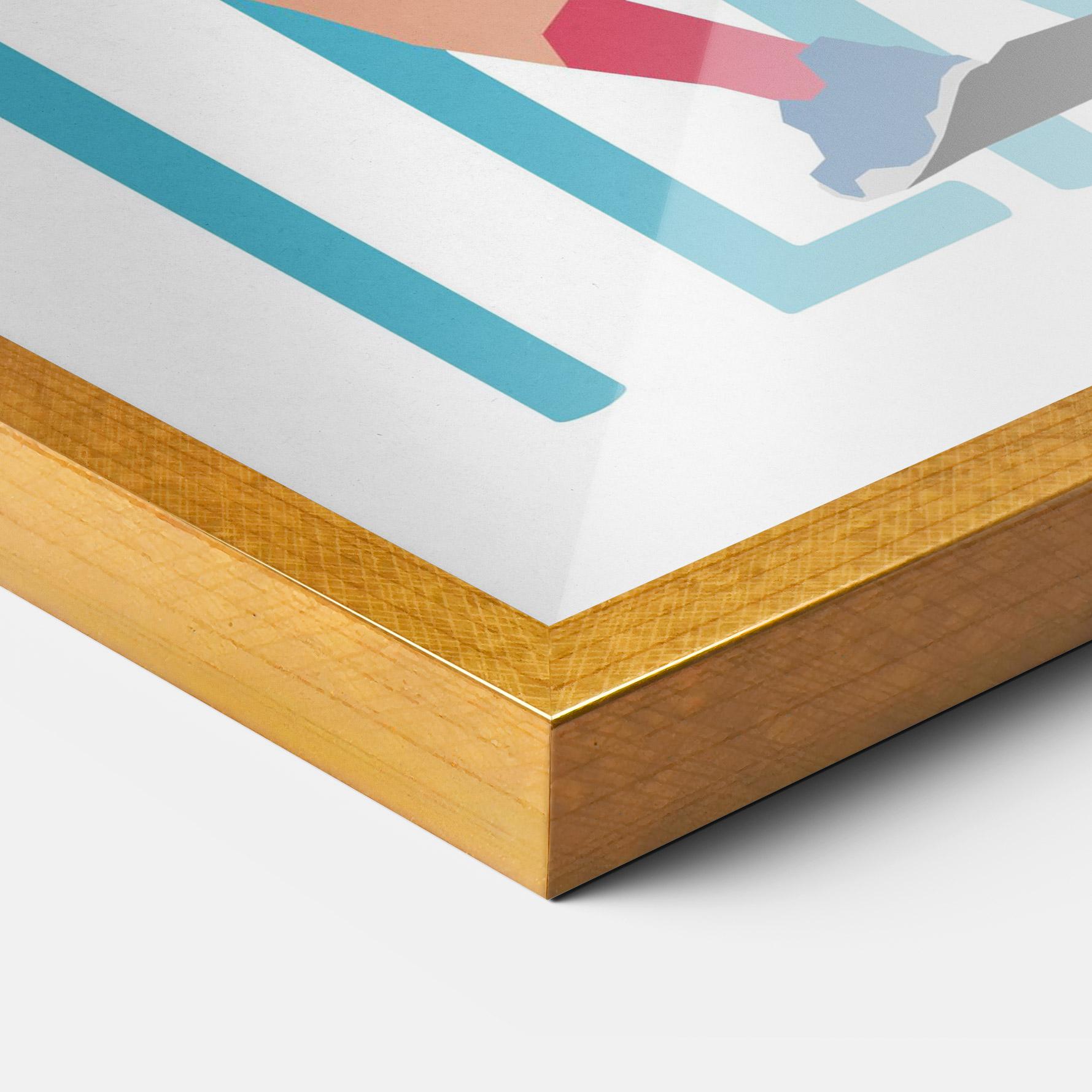 Poster Înrămat Tennis Ball Jump mockup 3