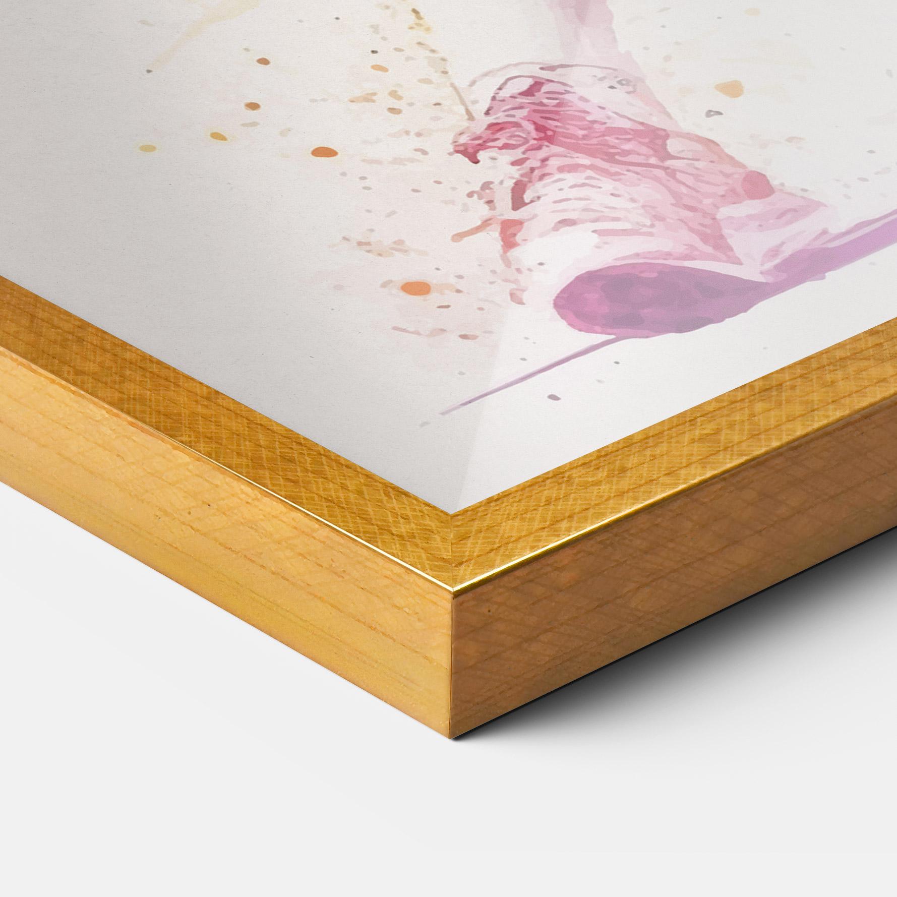 Poster Înrămat Watercolor Tennis mockup 3