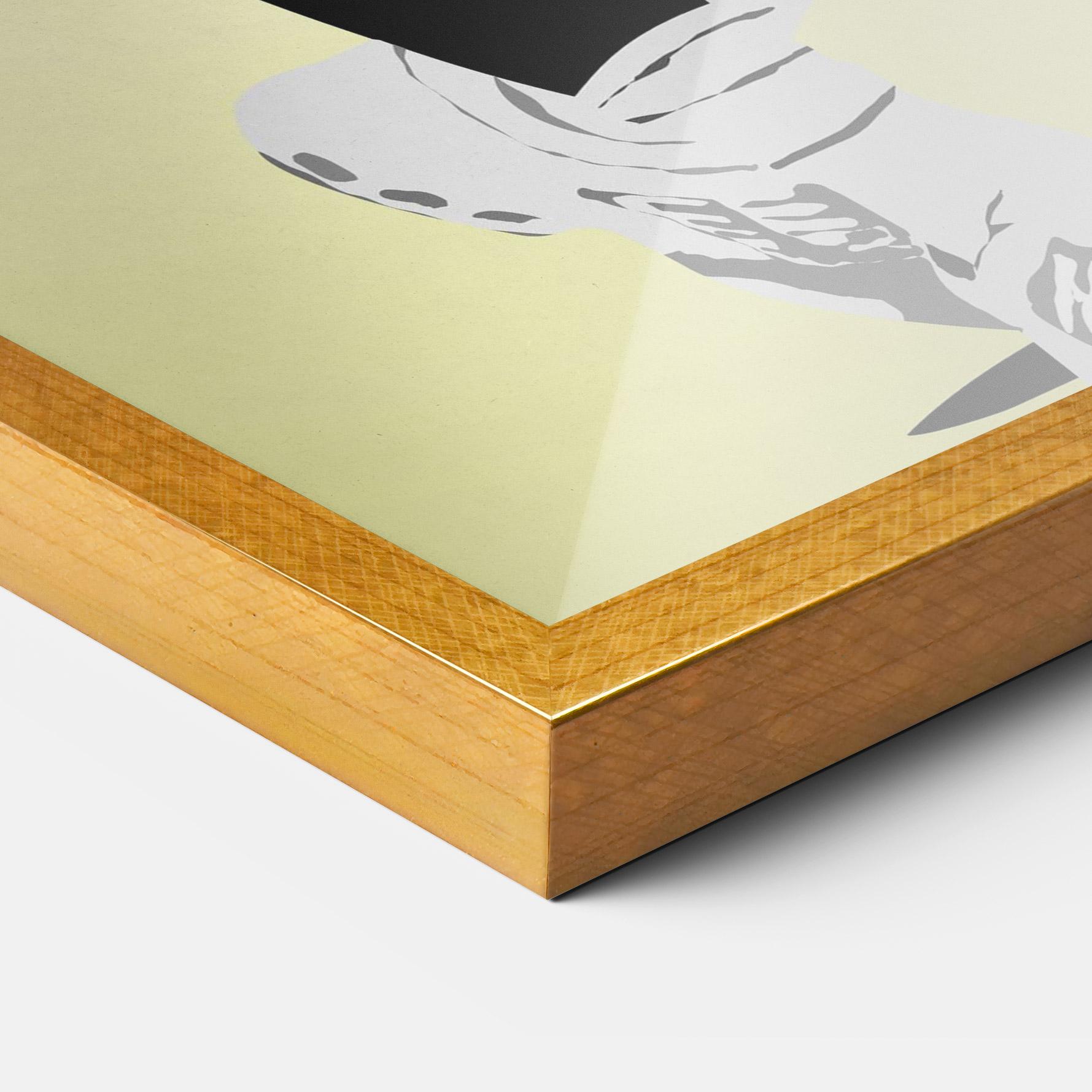 Poster Înrămat Yellow Light Tennis mockup 3