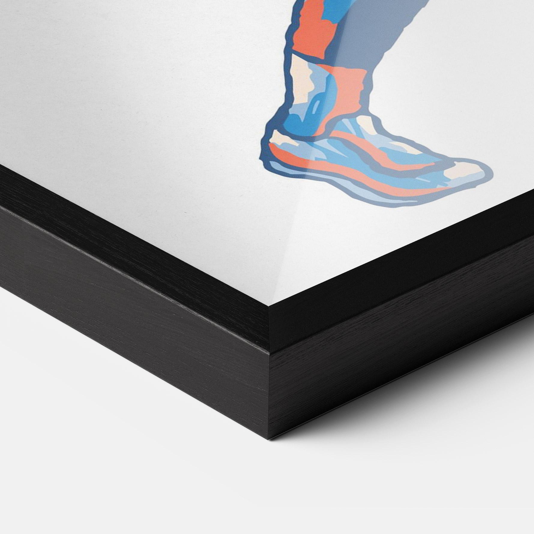 Poster Înrămat Blue Red Tennis mockup 3