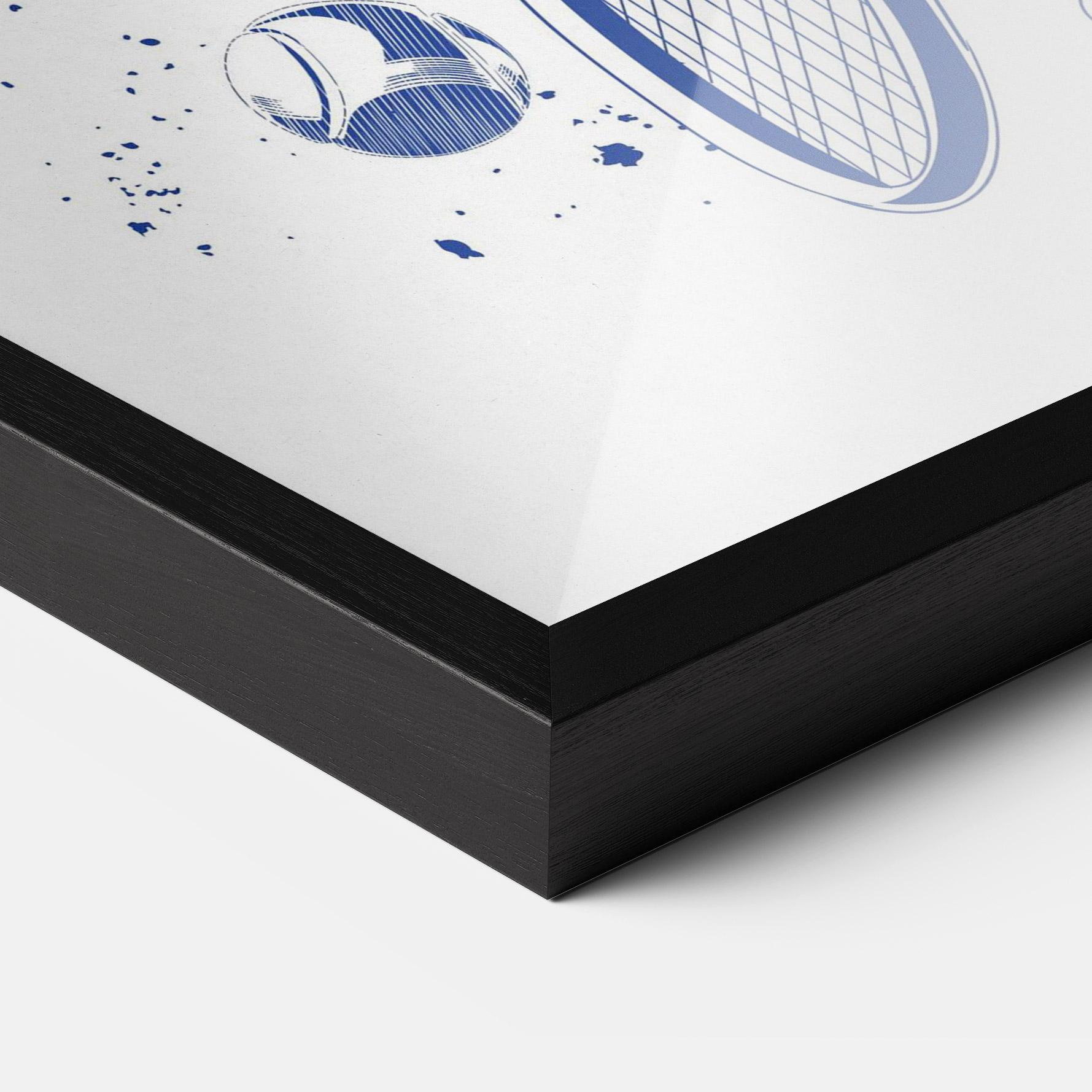 Poster Înrămat Blue Tennis mockup 3