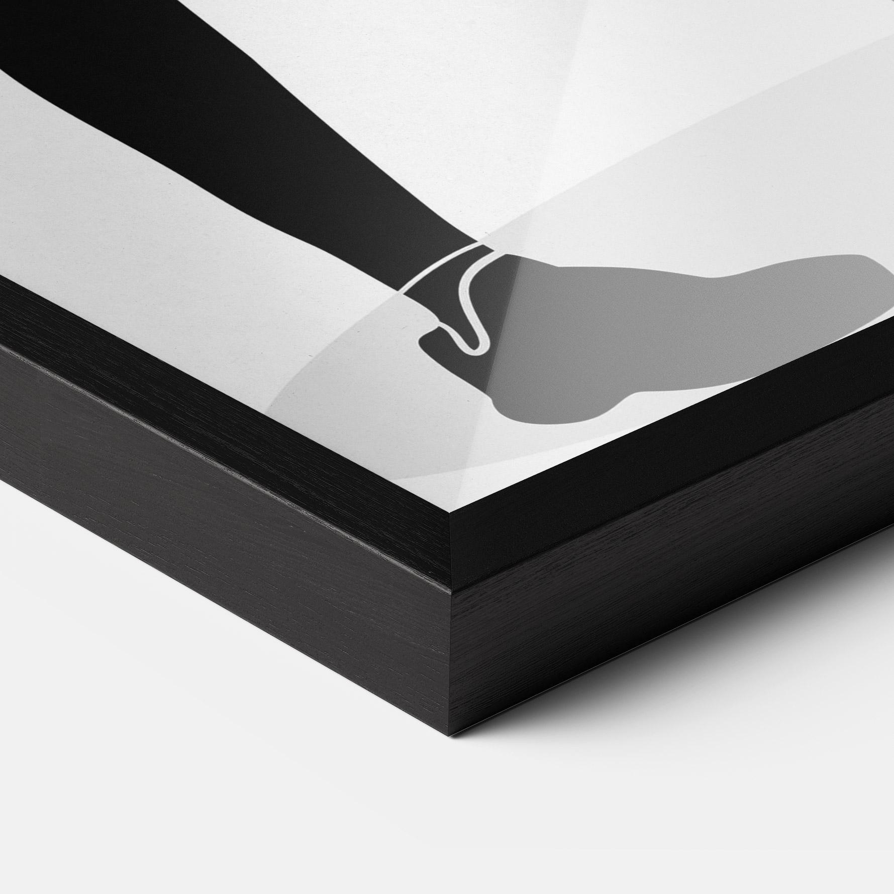 Poster Înrămat Female Tennis Player mockup 3