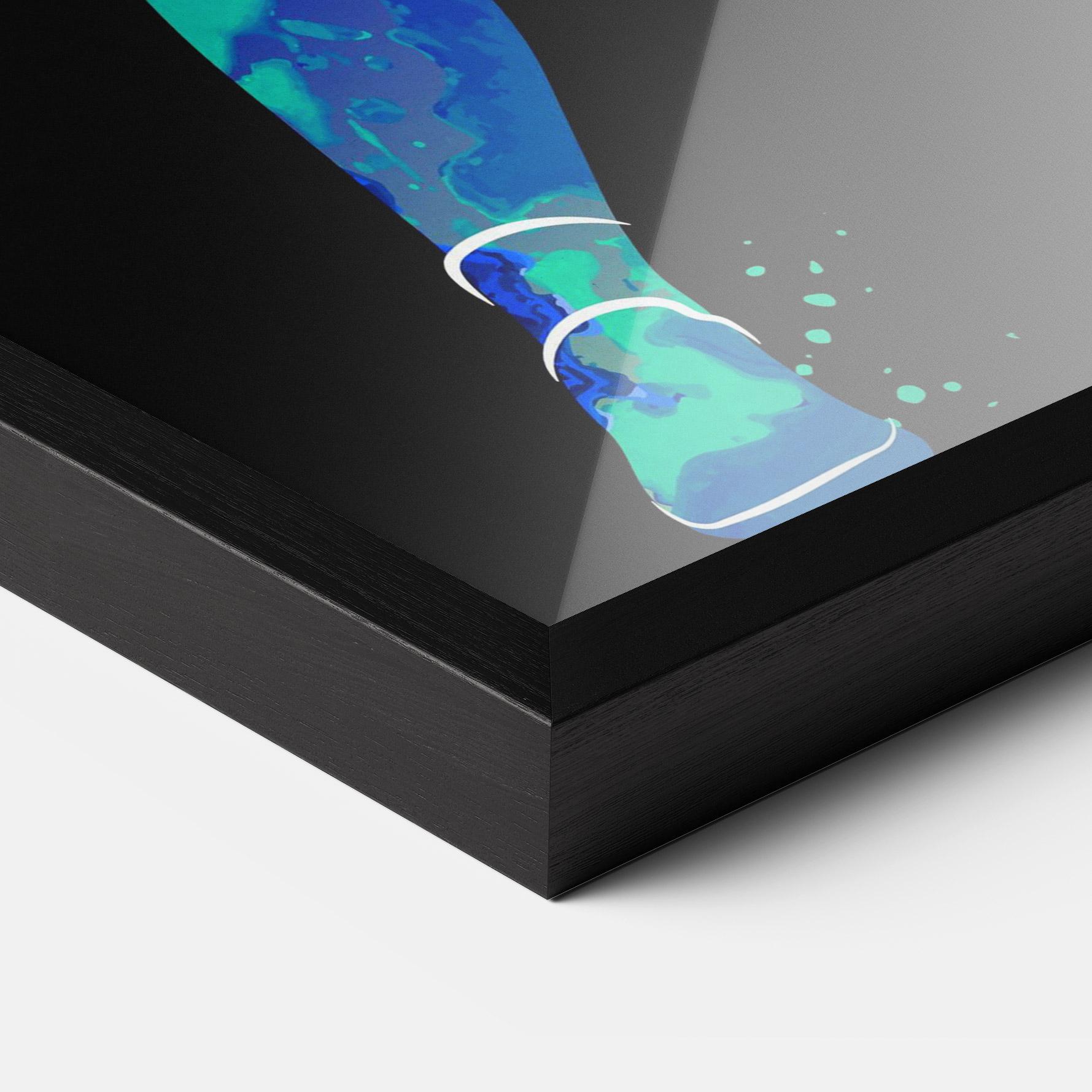 Poster Înrămat Green Orange Tennis mockup 3