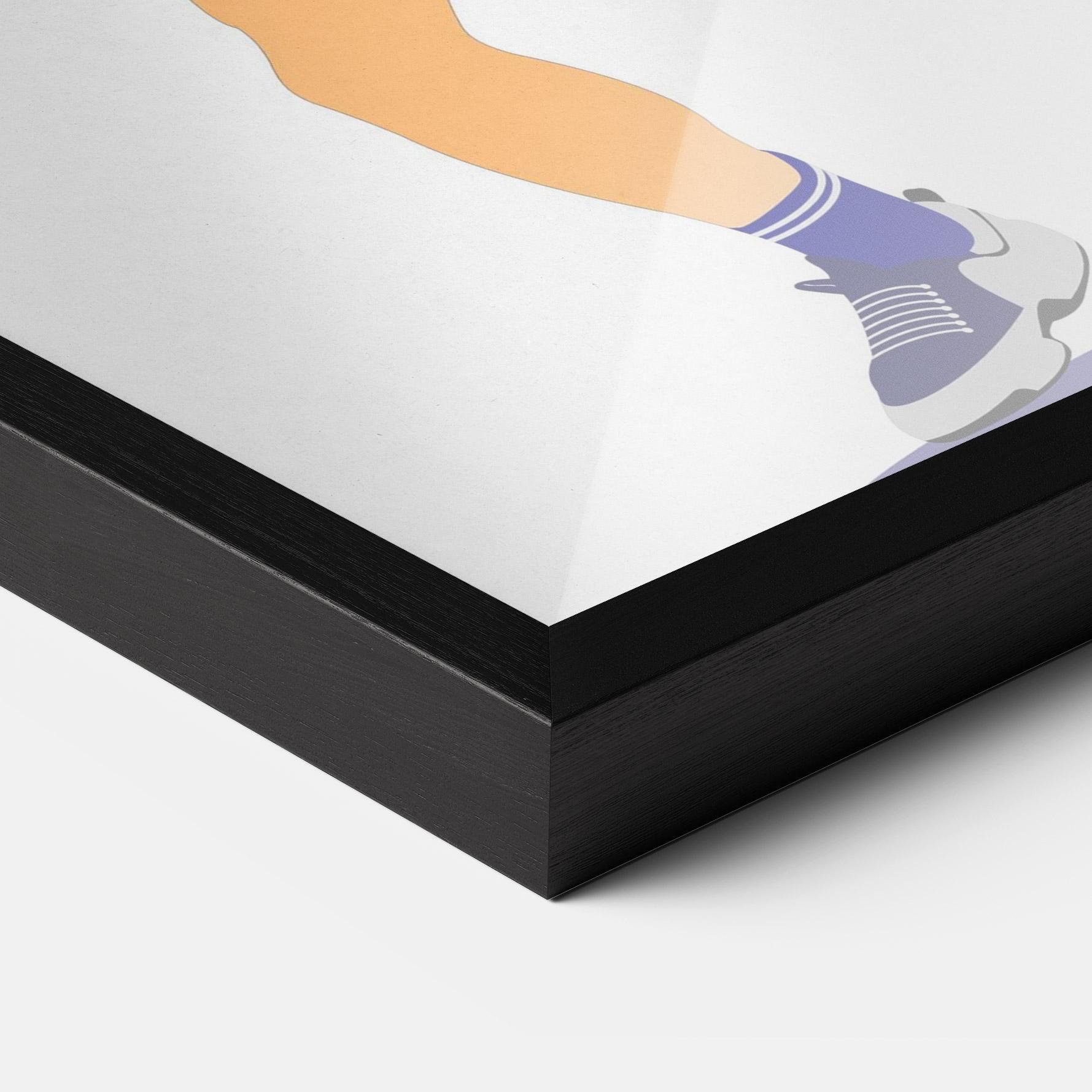 Poster Înrămat Orange Tennis Player mockup 3