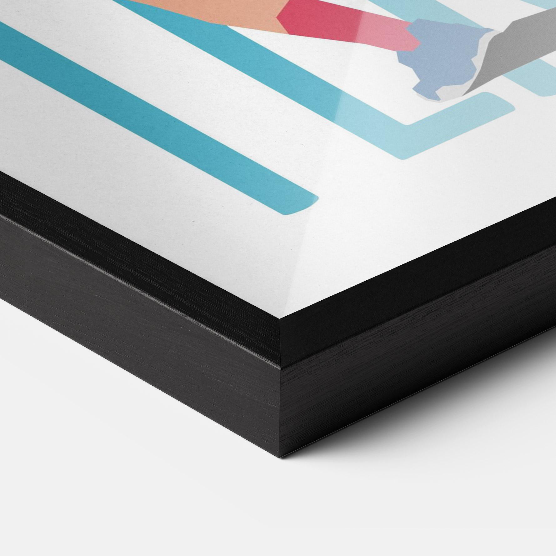 Poster Înrămat Tennis Ball Jump mockup 3