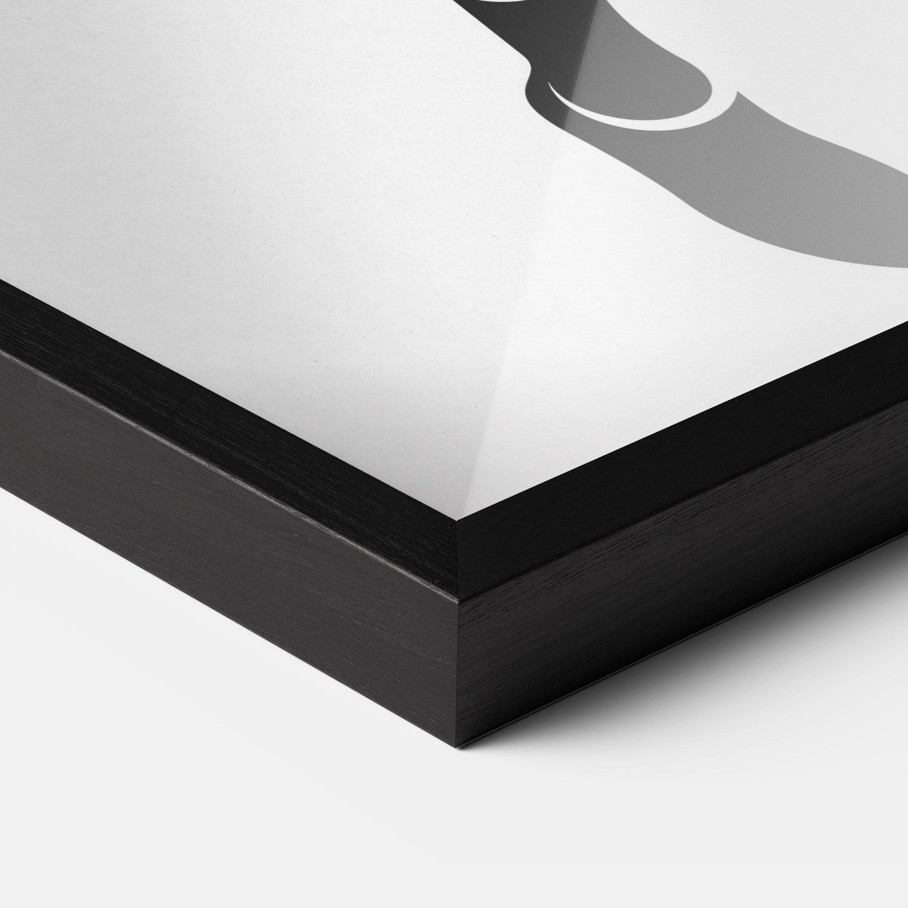 Poster Înrămat Tennis Player Line mockup 3