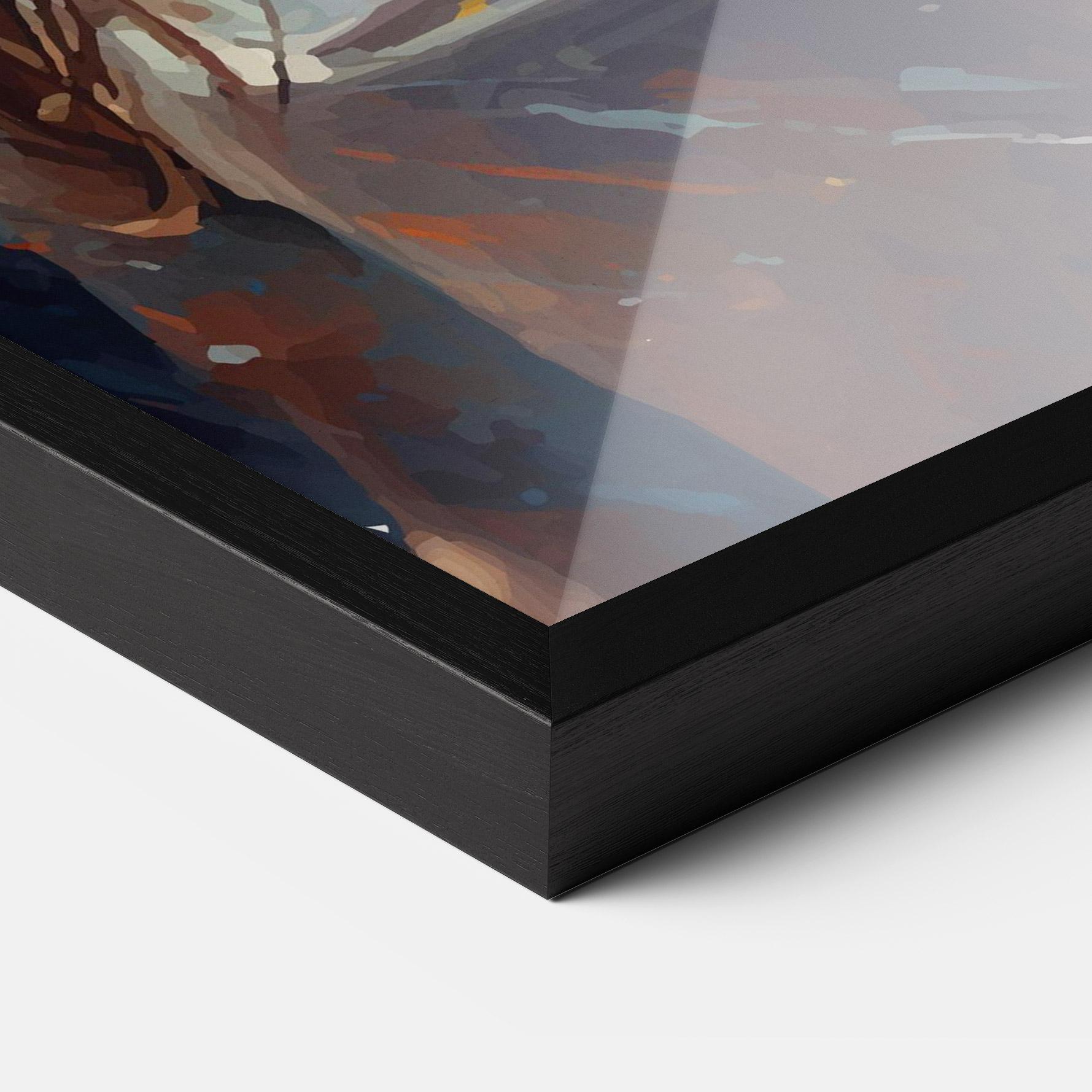 Poster Înrămat Tennis Pretty Girl mockup 3