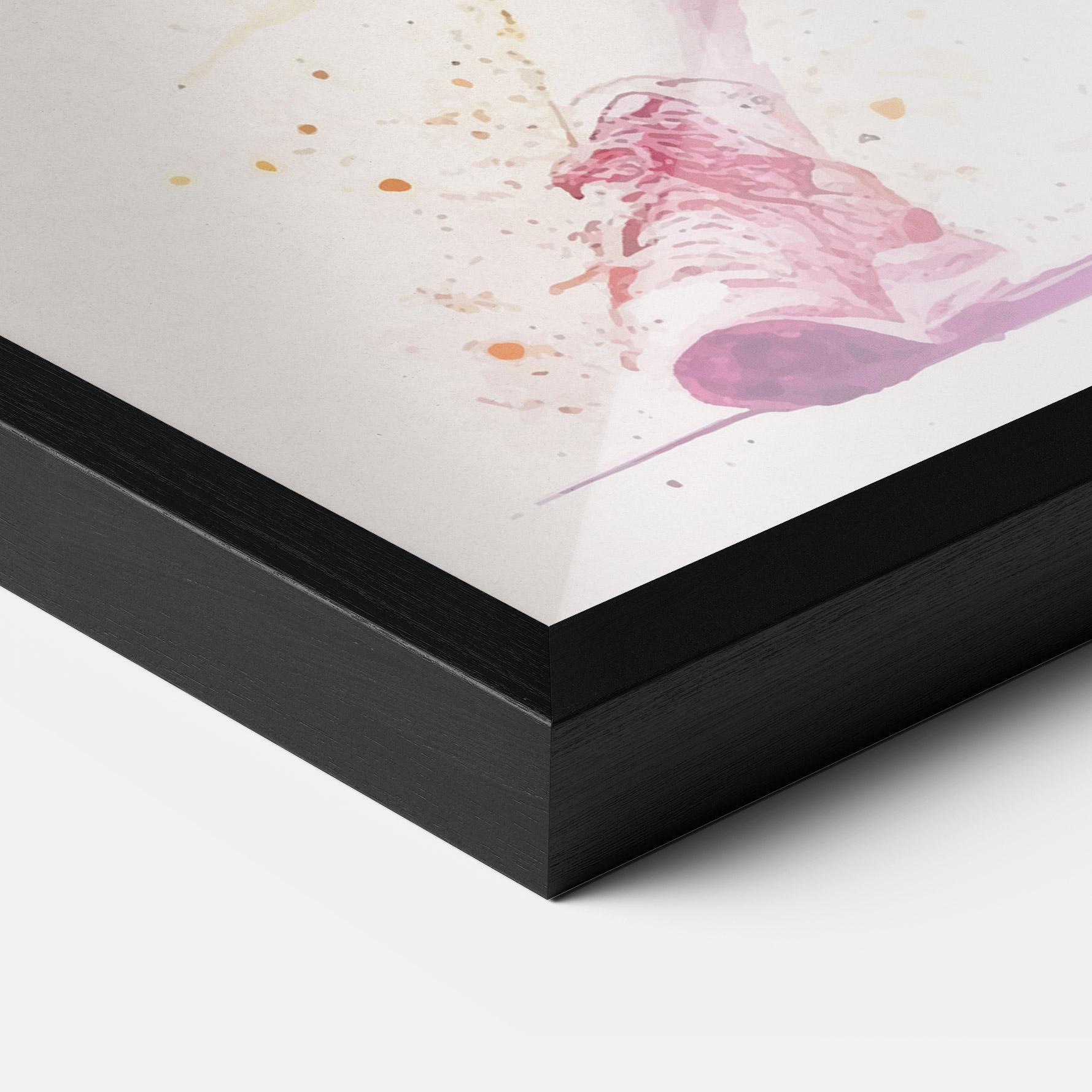 Poster Înrămat Watercolor Tennis mockup 3