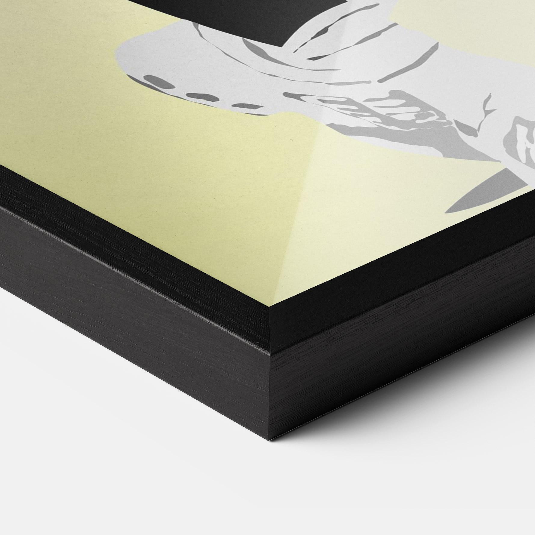 Poster Înrămat Yellow Light Tennis mockup 3