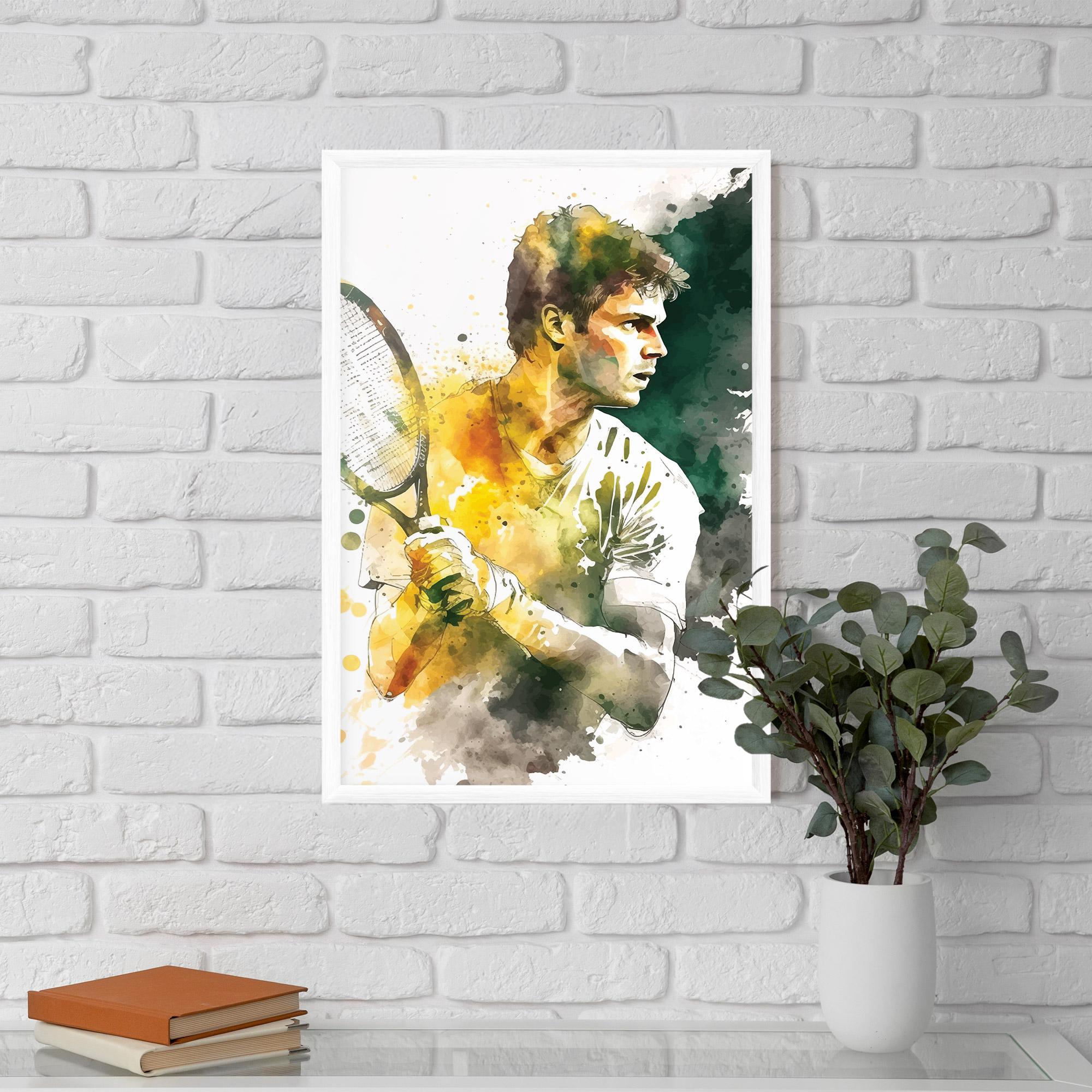 Poster Înrămat Player Watercolor mockup 5