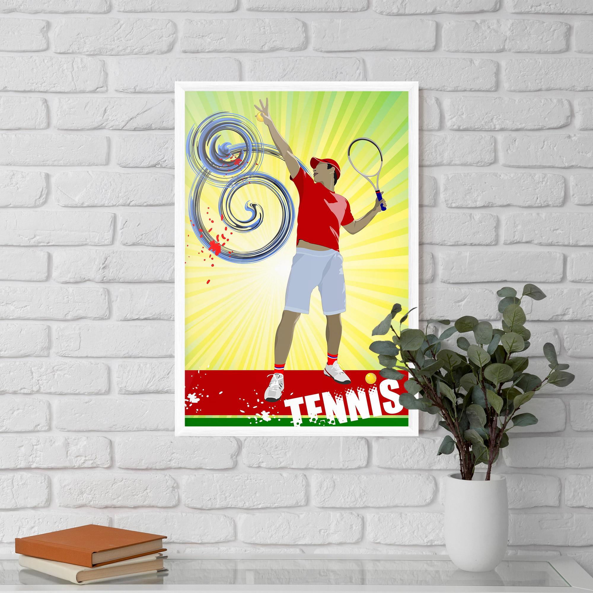 Poster Înrămat Tennis Spiral mockup 5