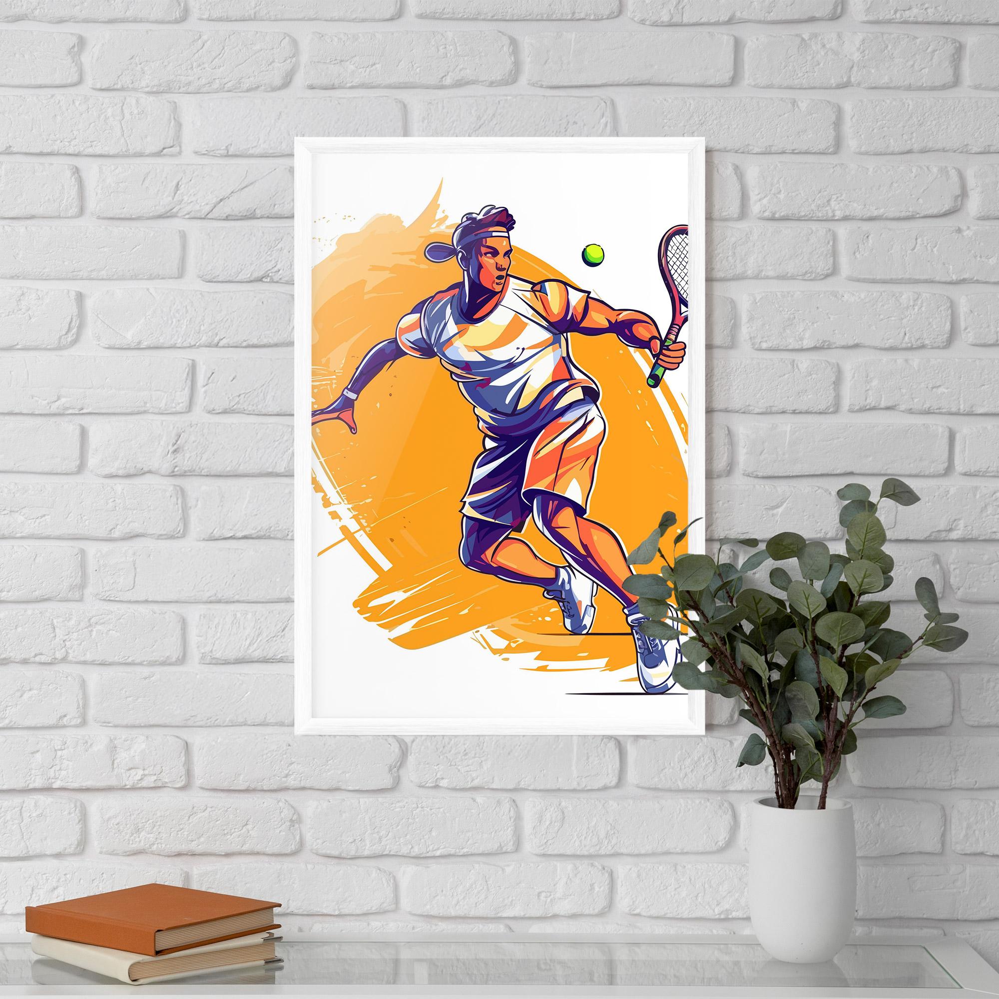 Poster Înrămat Tennis Woman mockup 5