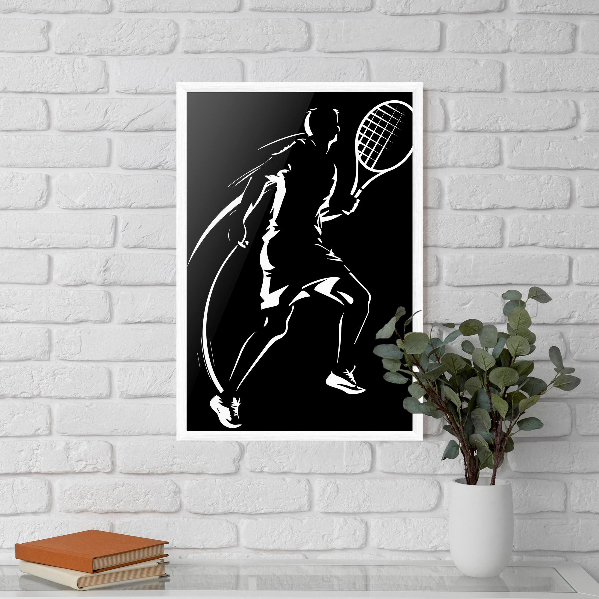 Poster Înrămat White Line Tennis mockup 5