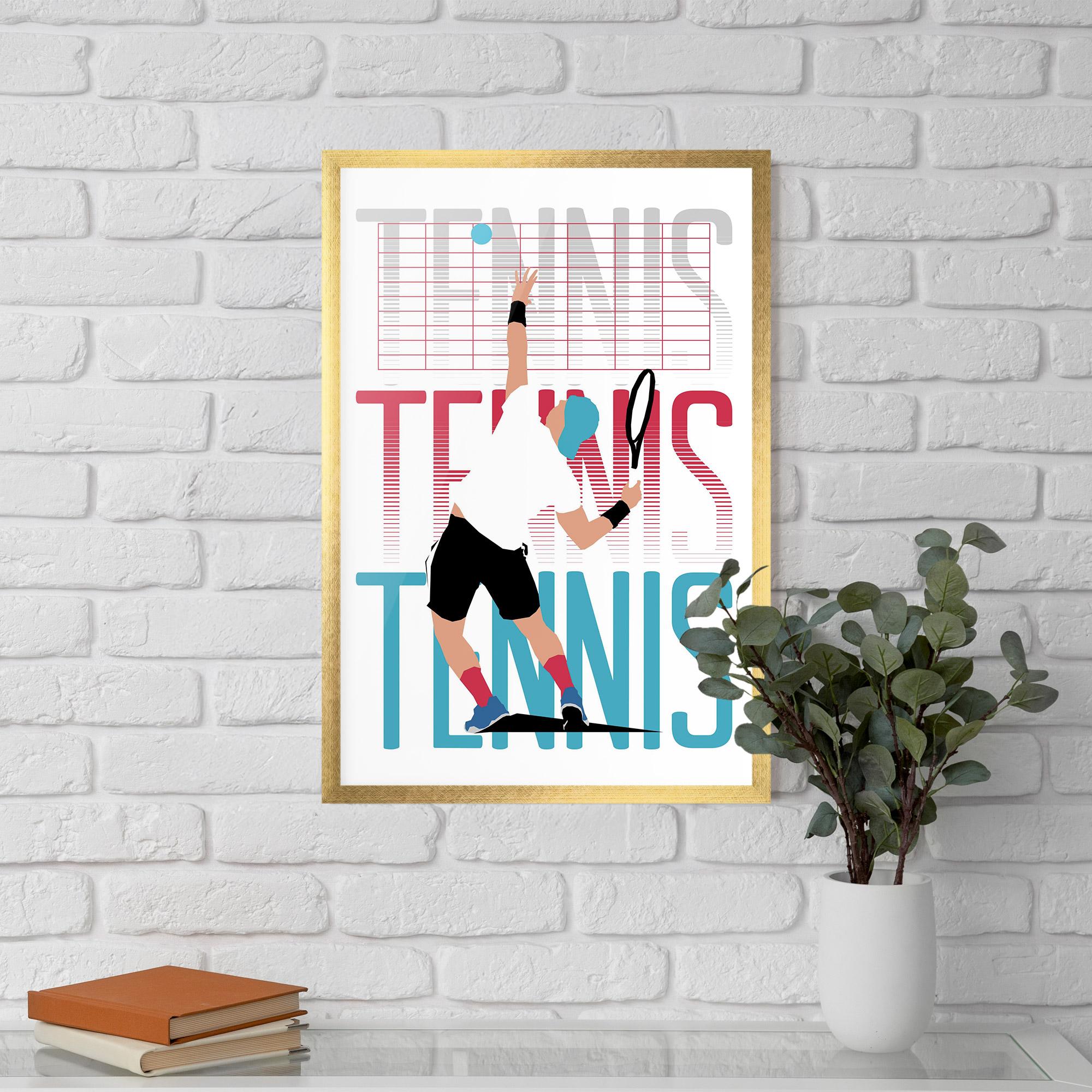 Poster Înrămat Tennis Ball Jump mockup 5