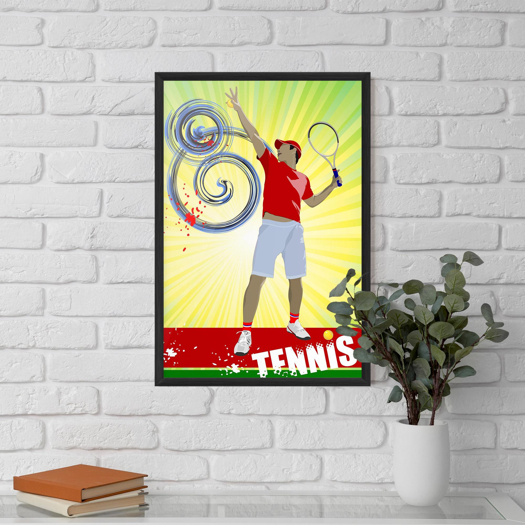 Poster Înrămat Tennis Spiral mockup 5