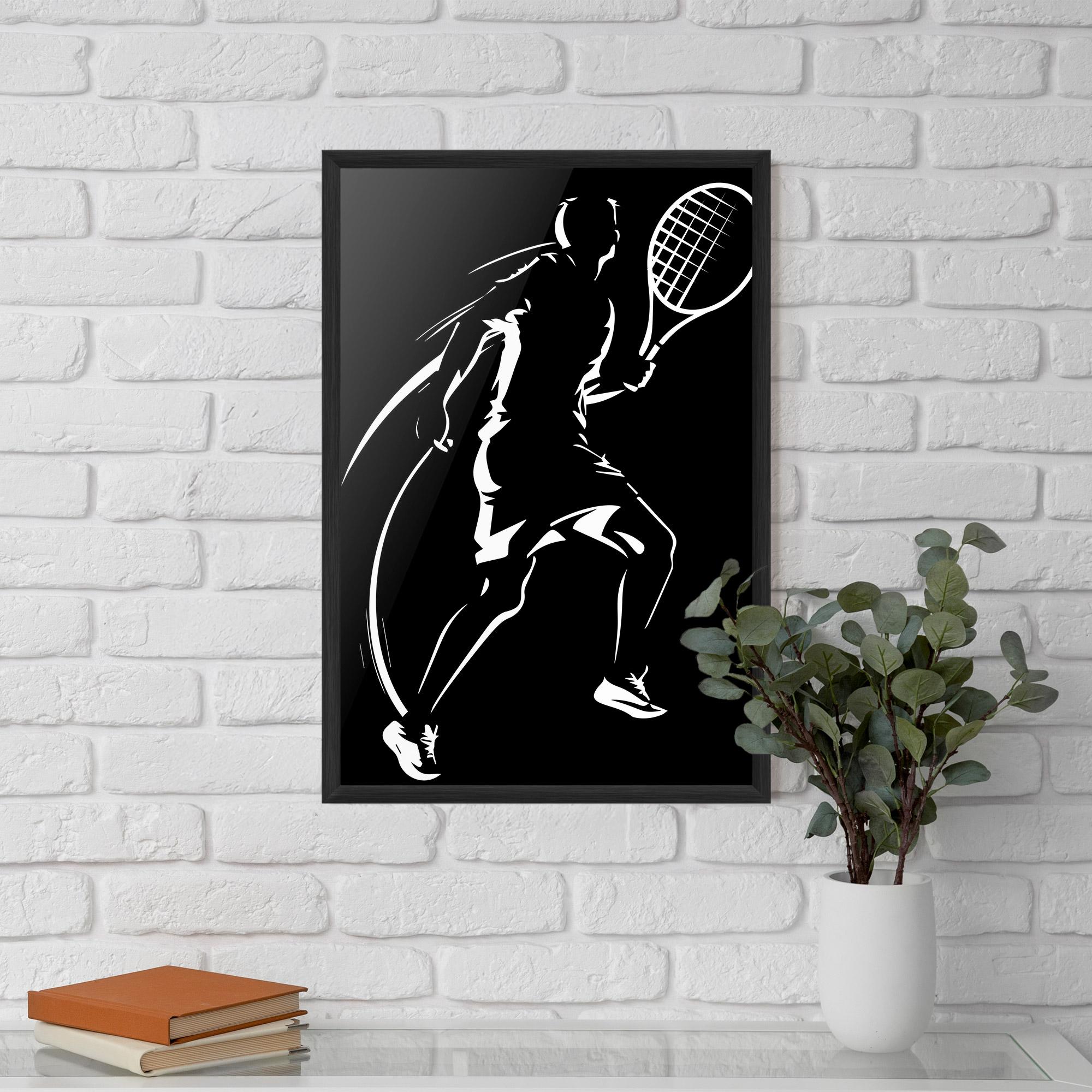 Poster Înrămat White Line Tennis mockup 5