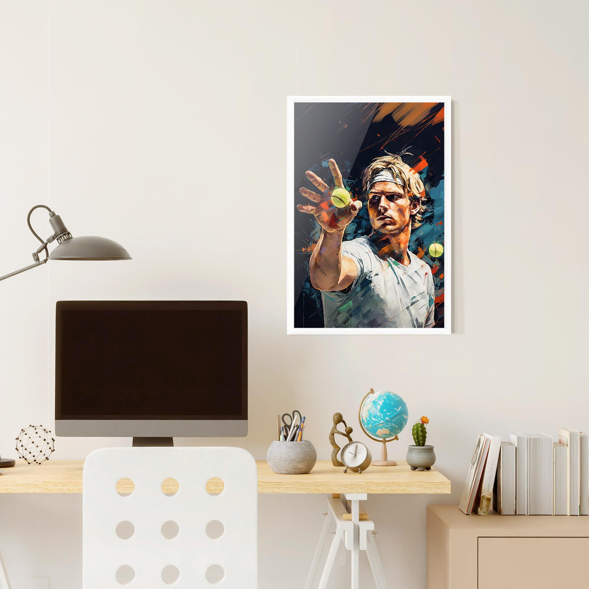 Poster Înrămat Tennis Player Art mockup 6