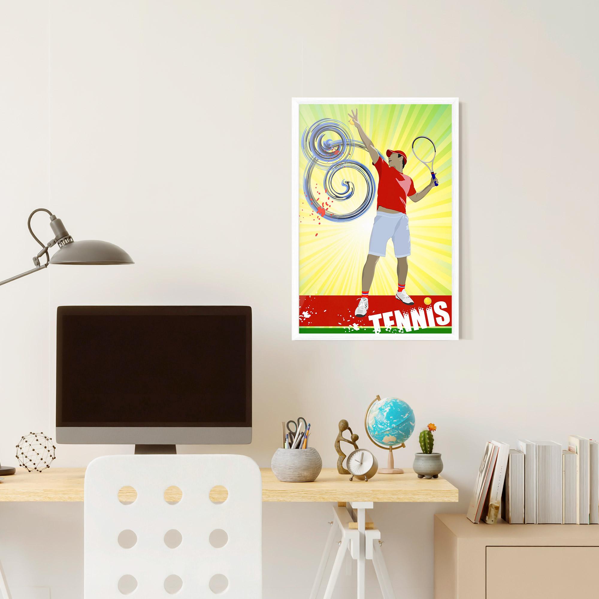Poster Înrămat Tennis Spiral mockup 6
