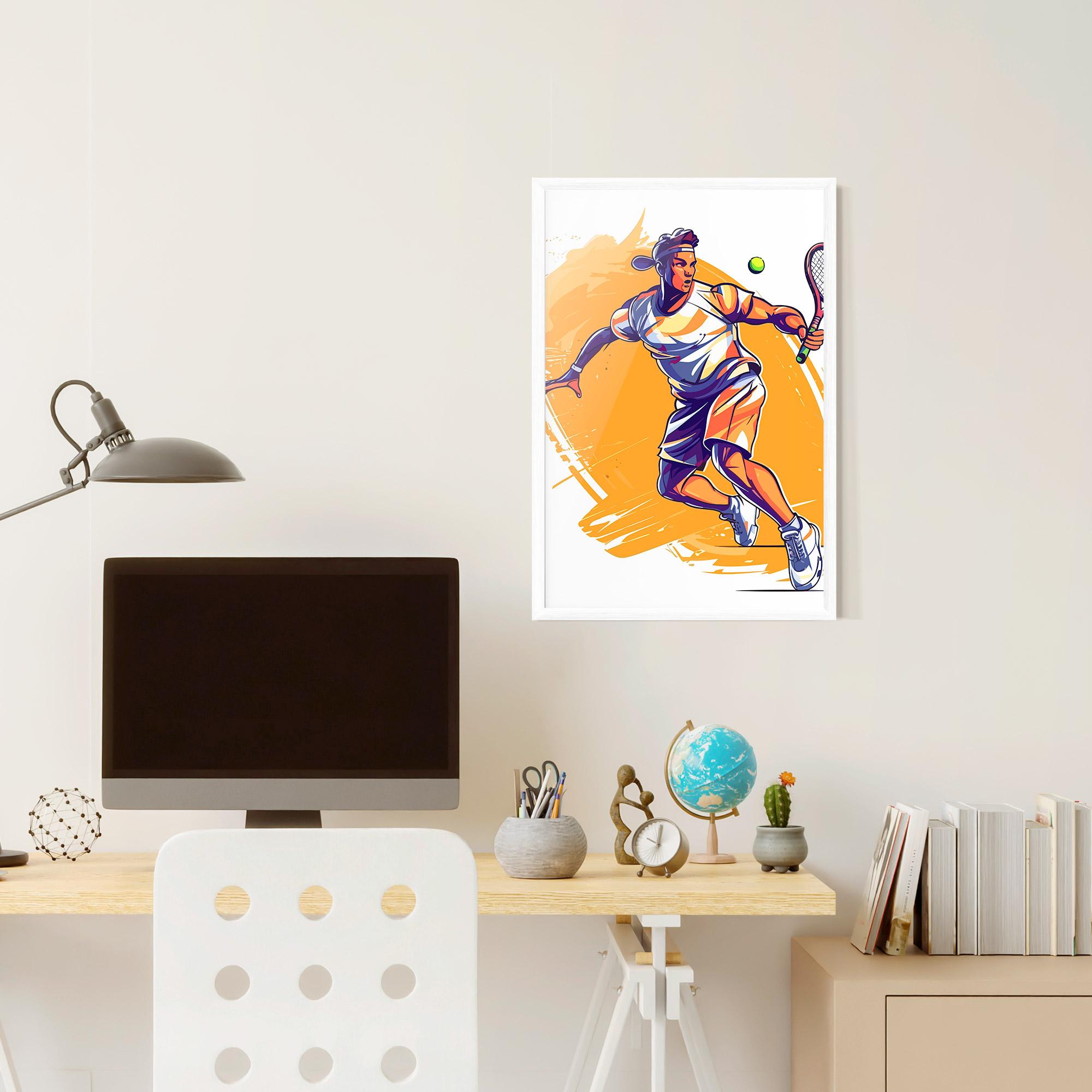 Poster Înrămat Tennis Woman mockup 6