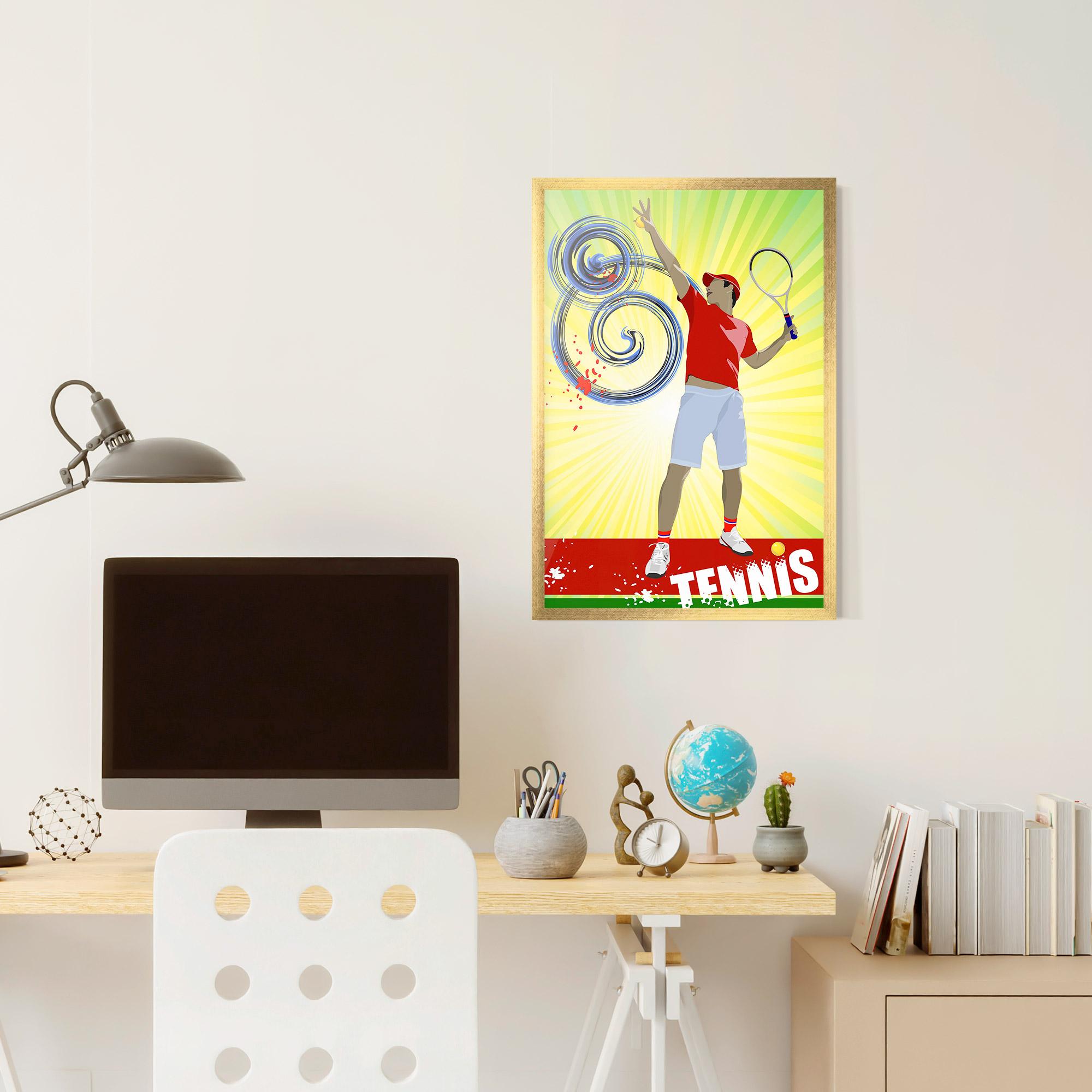 Poster Înrămat Tennis Spiral mockup 6