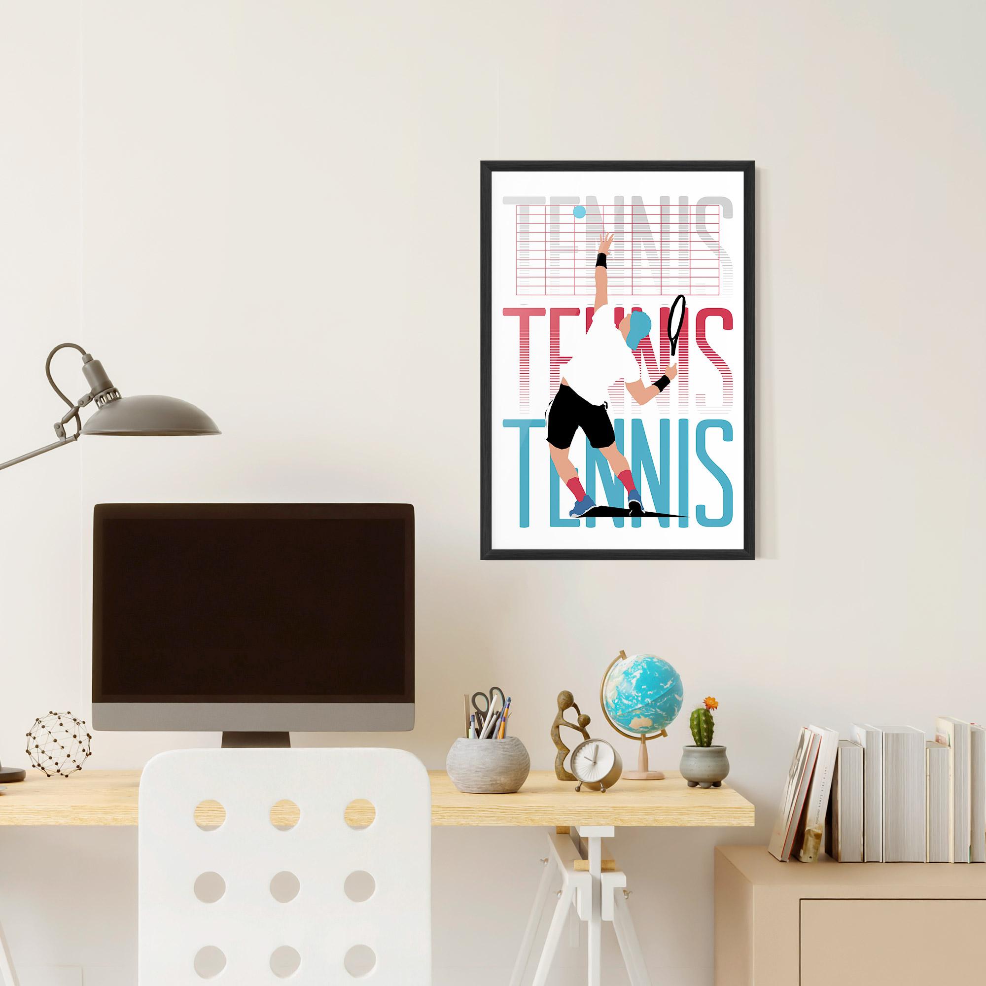 Poster Înrămat Tennis Ball Jump mockup 6