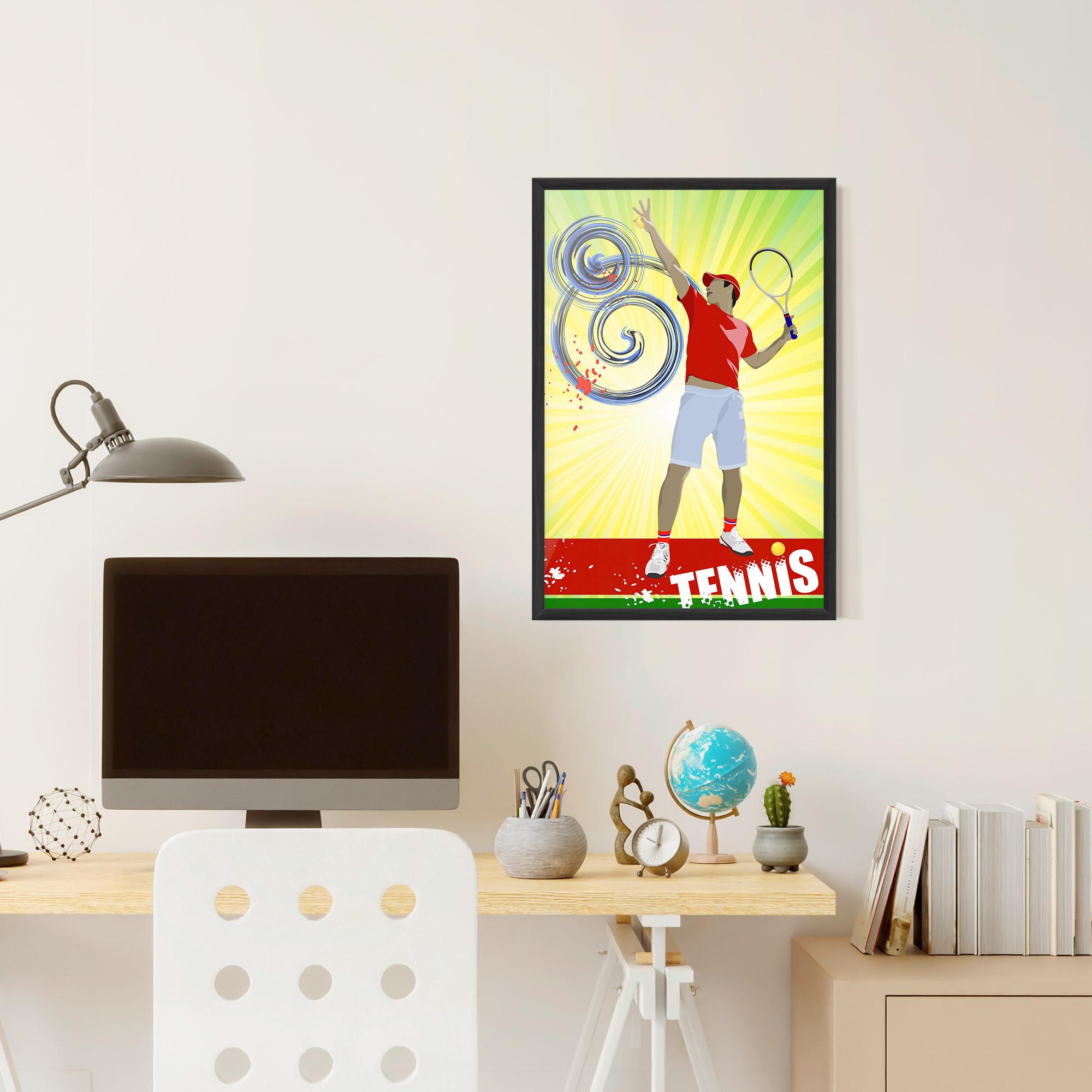 Poster Înrămat Tennis Spiral mockup 6