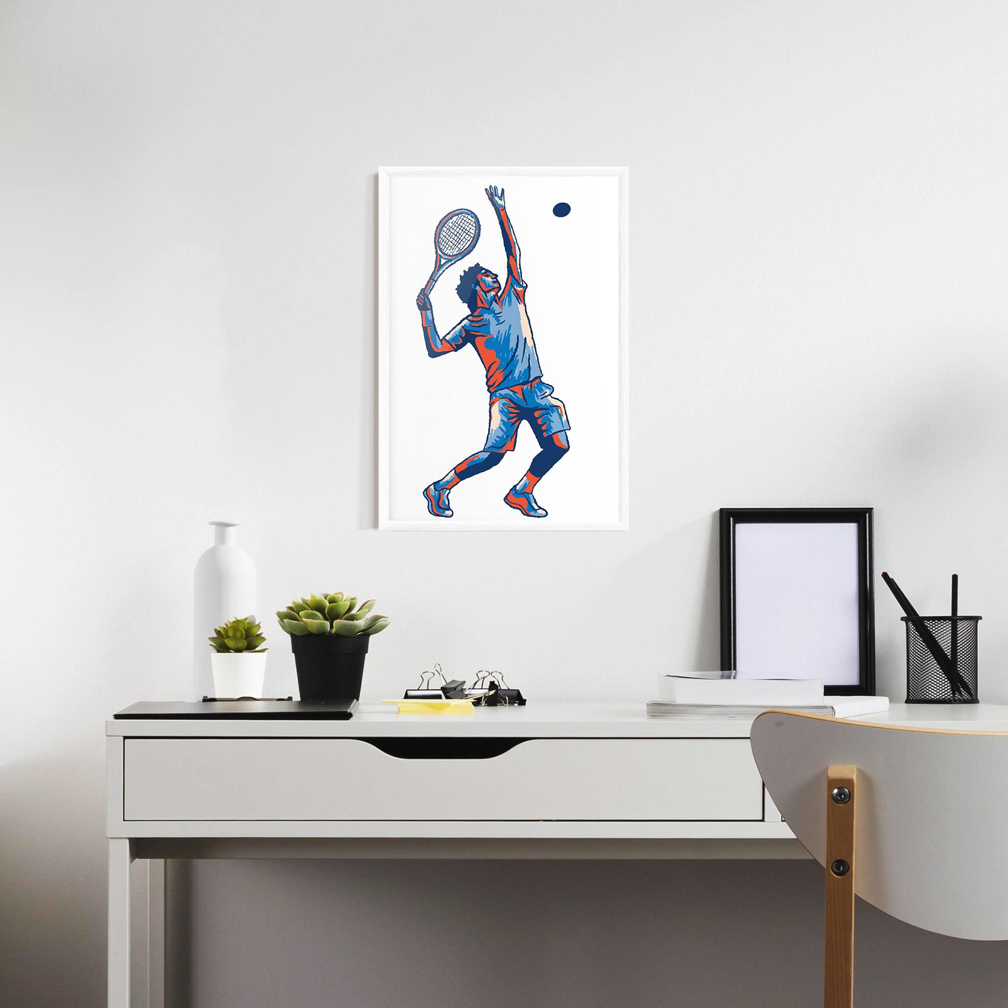 Poster Înrămat Blue Red Tennis mockup 7