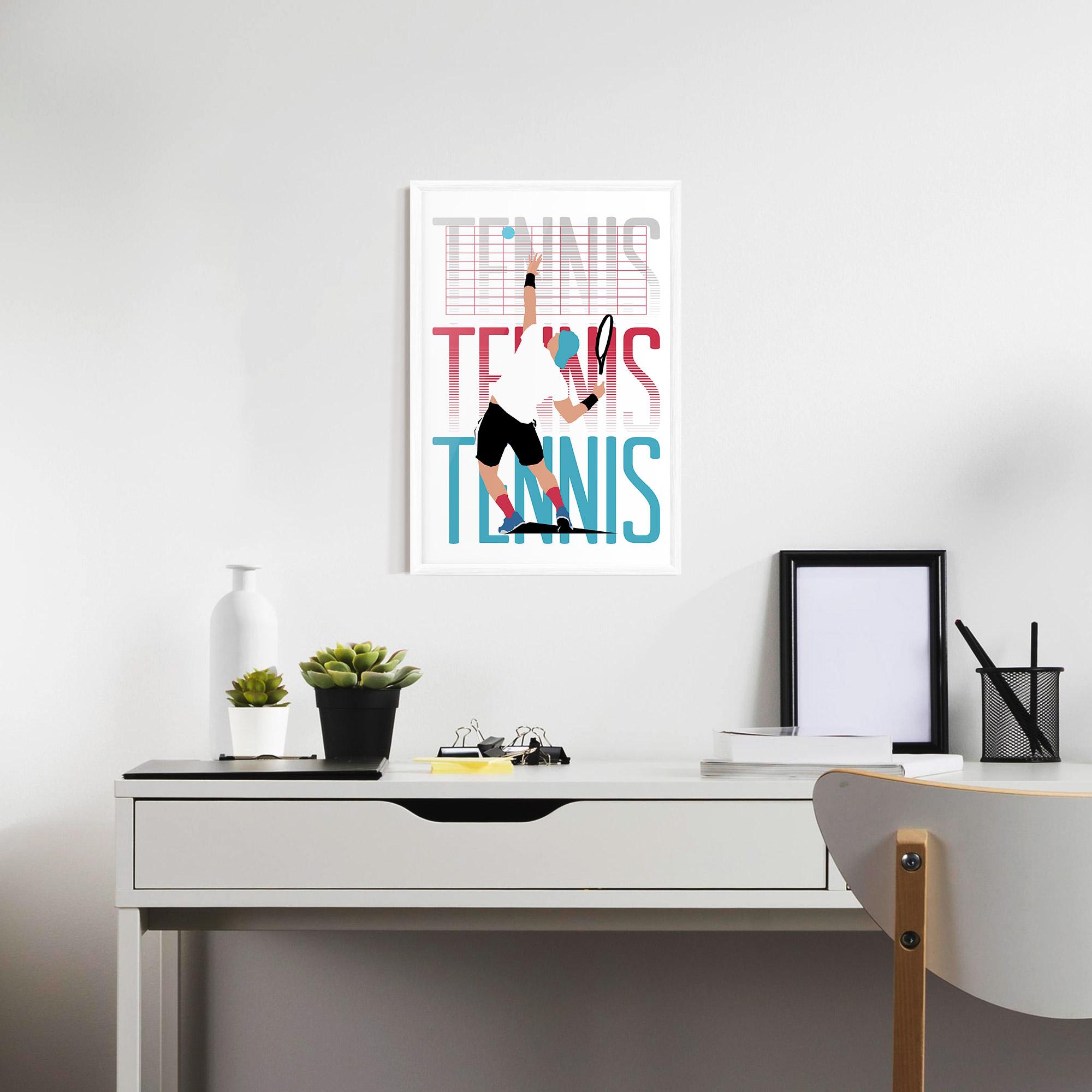 Poster Înrămat Tennis Ball Jump mockup 7