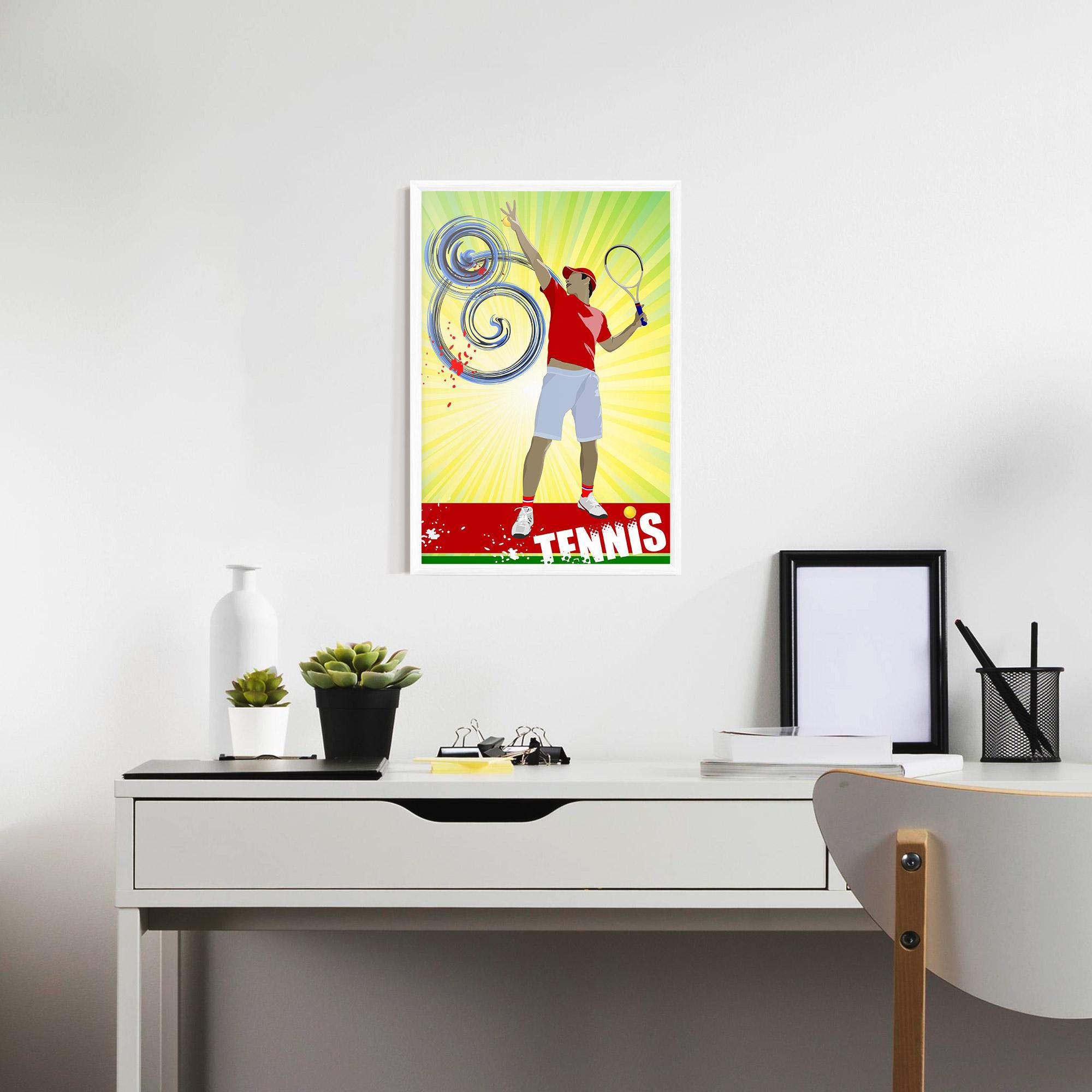 Poster Înrămat Tennis Spiral mockup 7