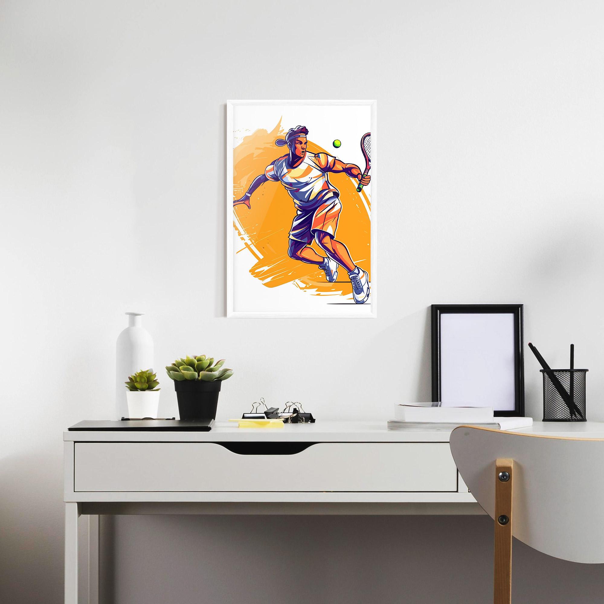 Poster Înrămat Tennis Woman mockup 7