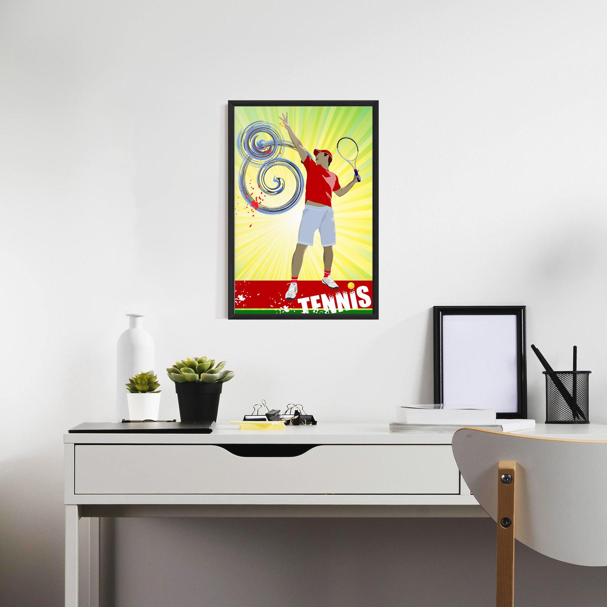 Poster Înrămat Tennis Spiral mockup 7