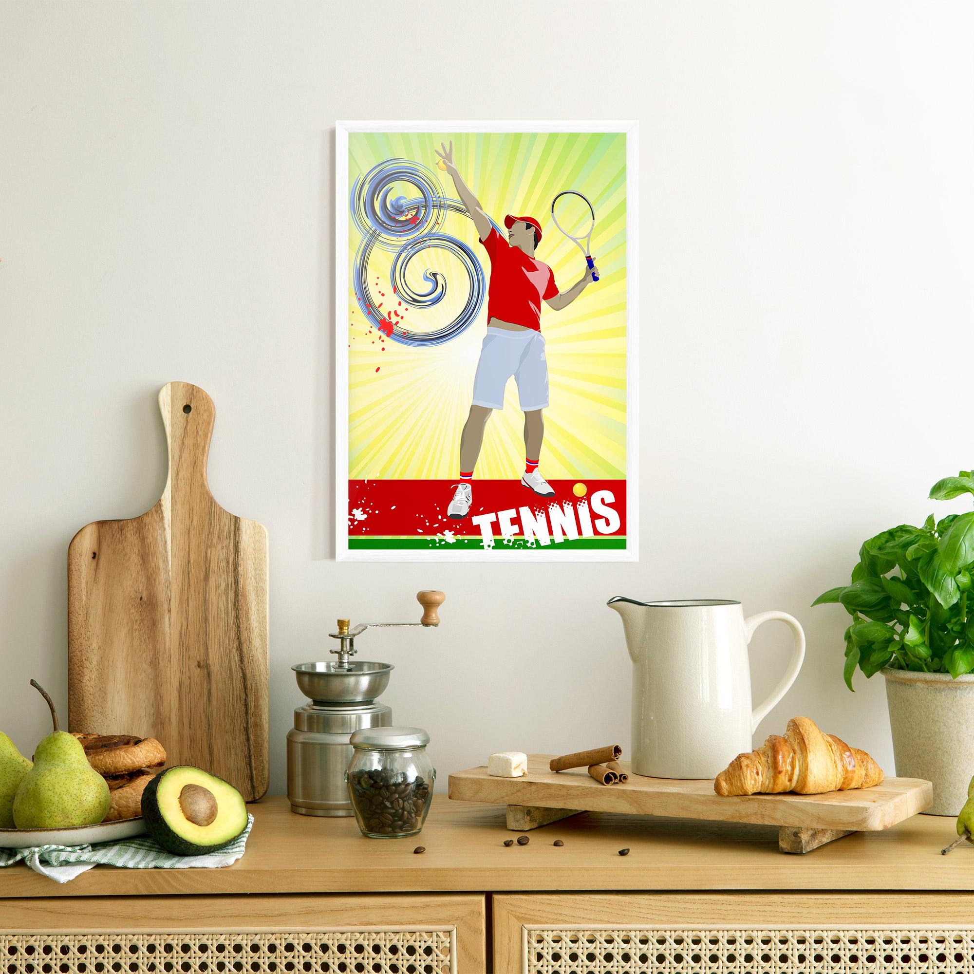 Poster Înrămat Tennis Spiral mockup 8