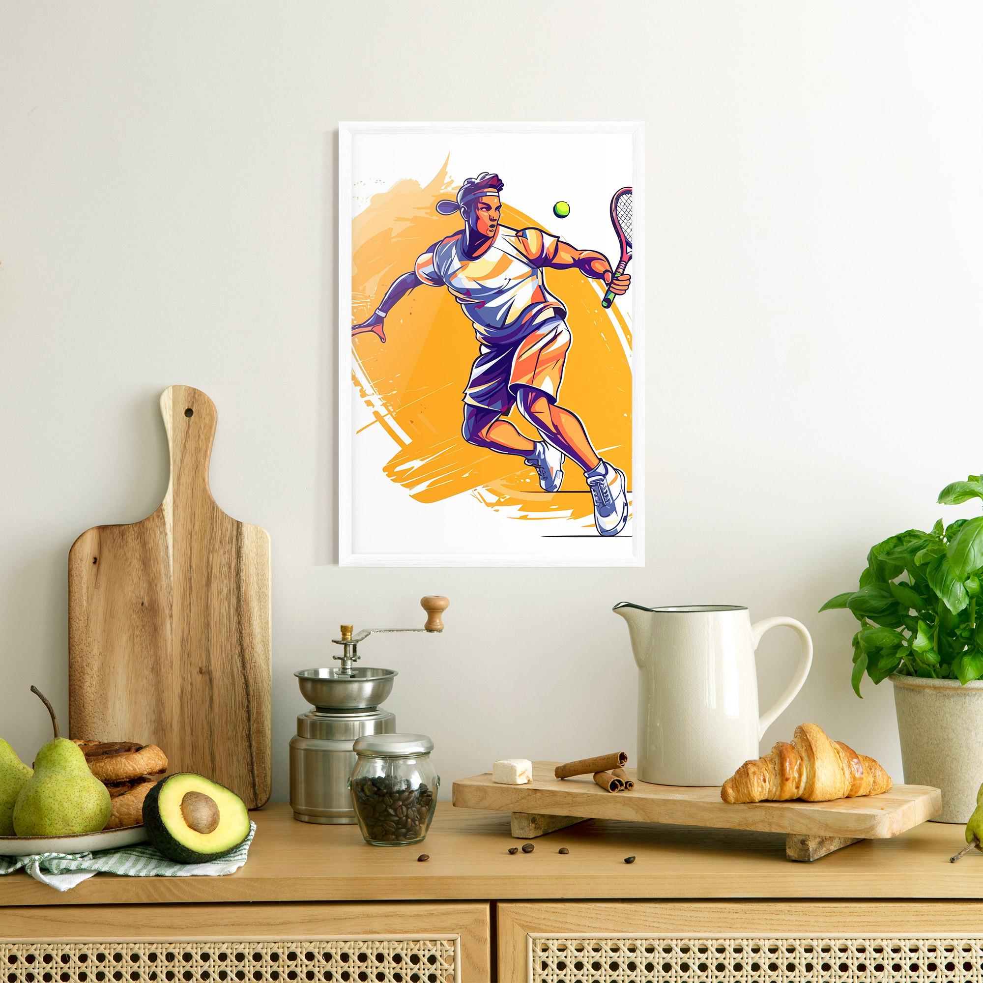 Poster Înrămat Tennis Woman mockup 8