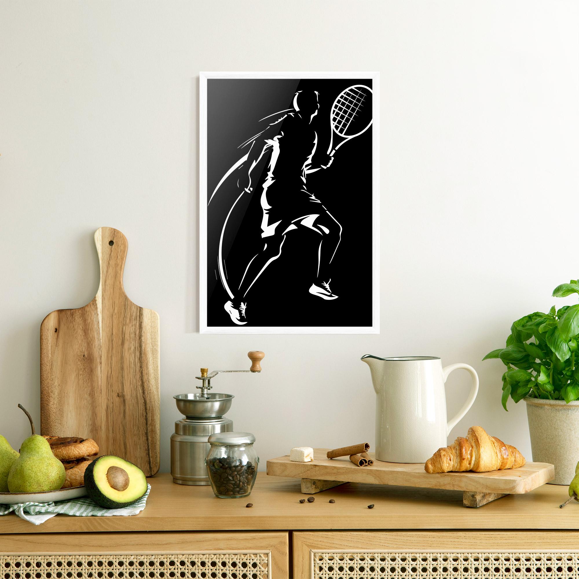 Poster Înrămat White Line Tennis mockup 8
