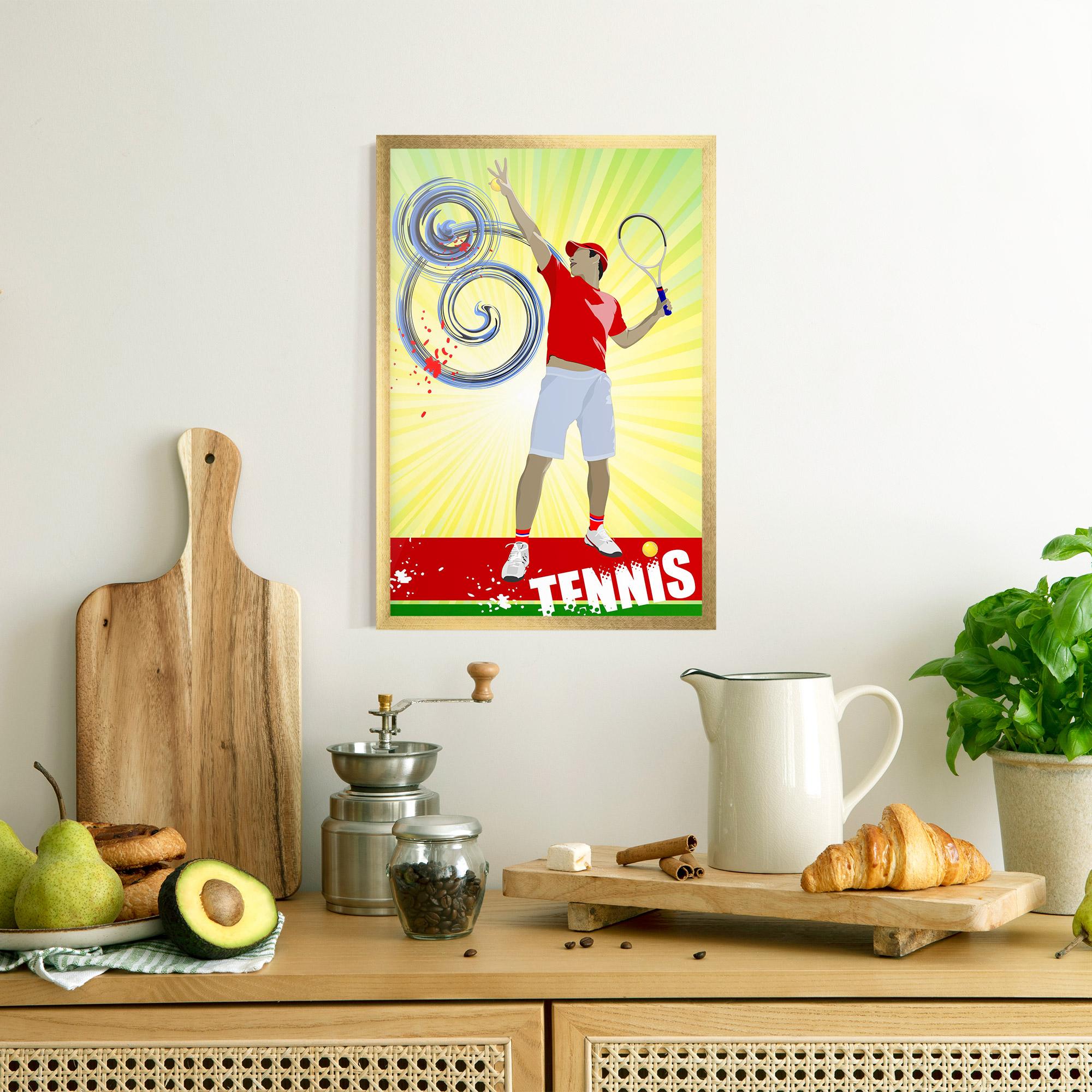 Poster Înrămat Tennis Spiral mockup 8