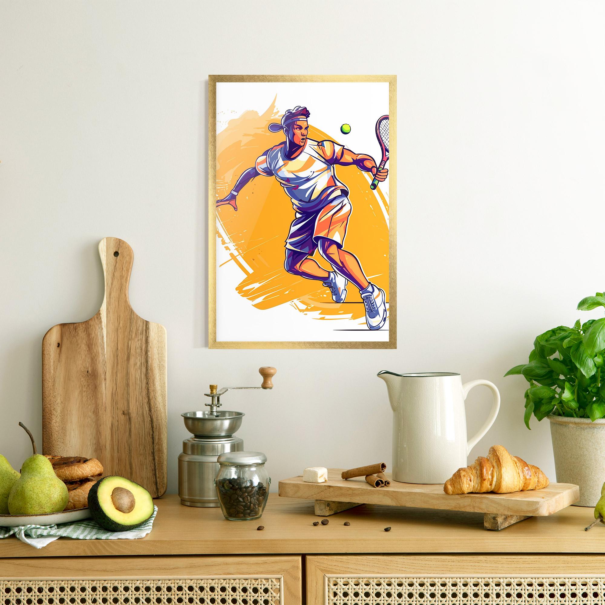 Poster Înrămat Tennis Woman mockup 8