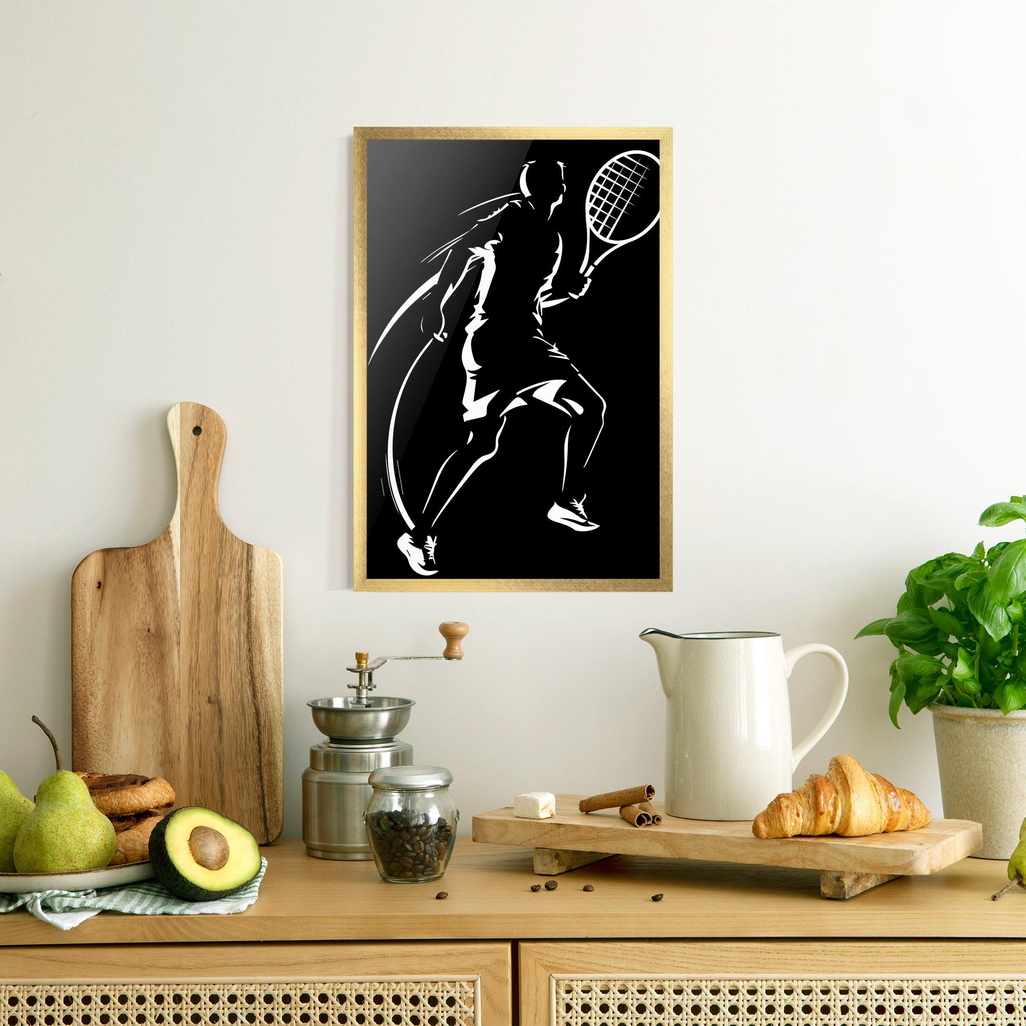 Poster Înrămat White Line Tennis mockup 8