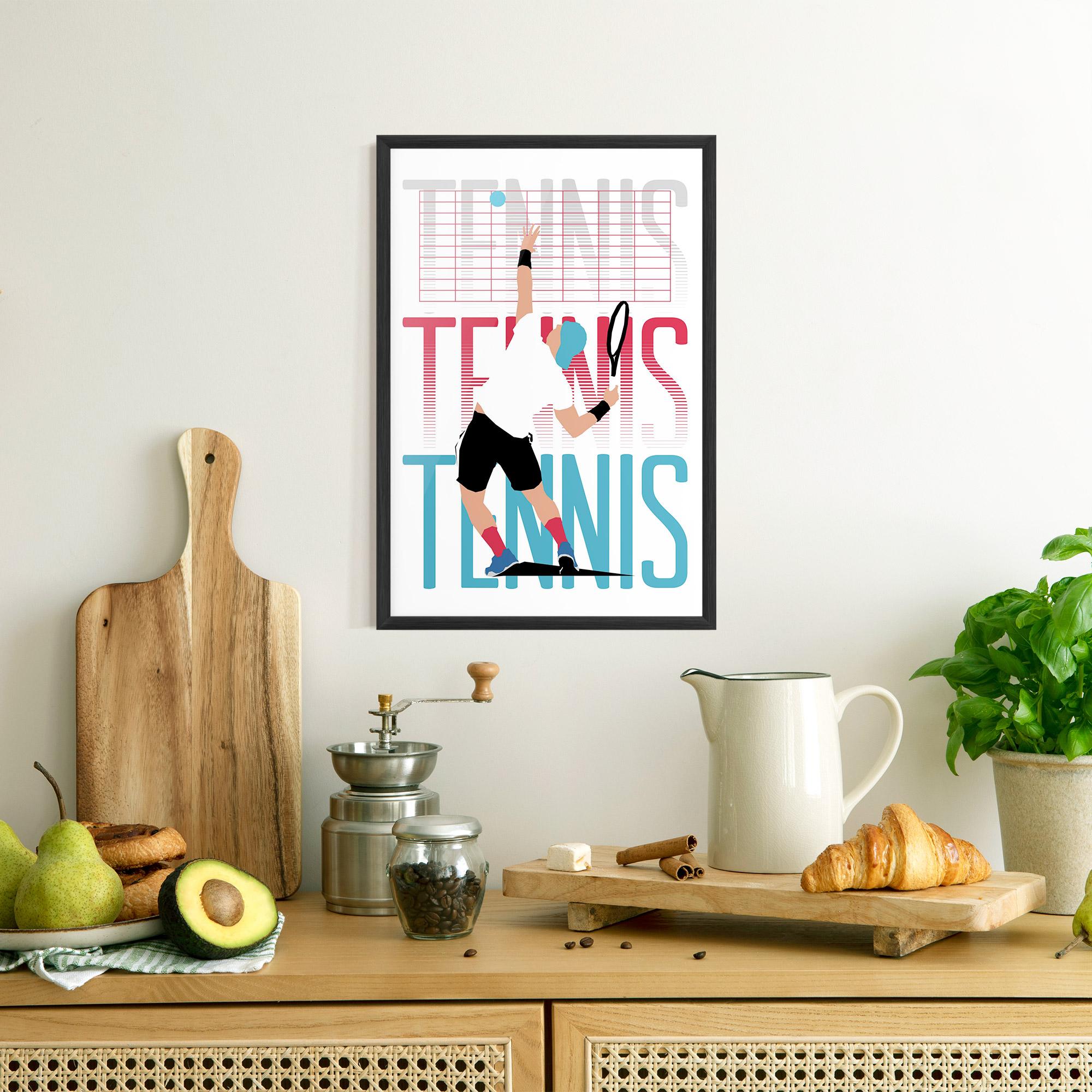 Poster Înrămat Tennis Ball Jump mockup 8