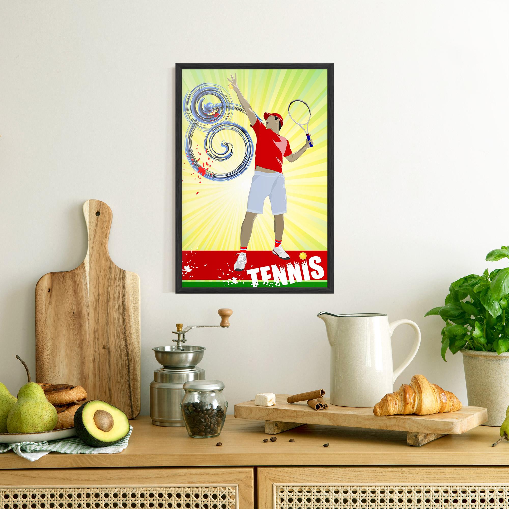 Poster Înrămat Tennis Spiral mockup 8