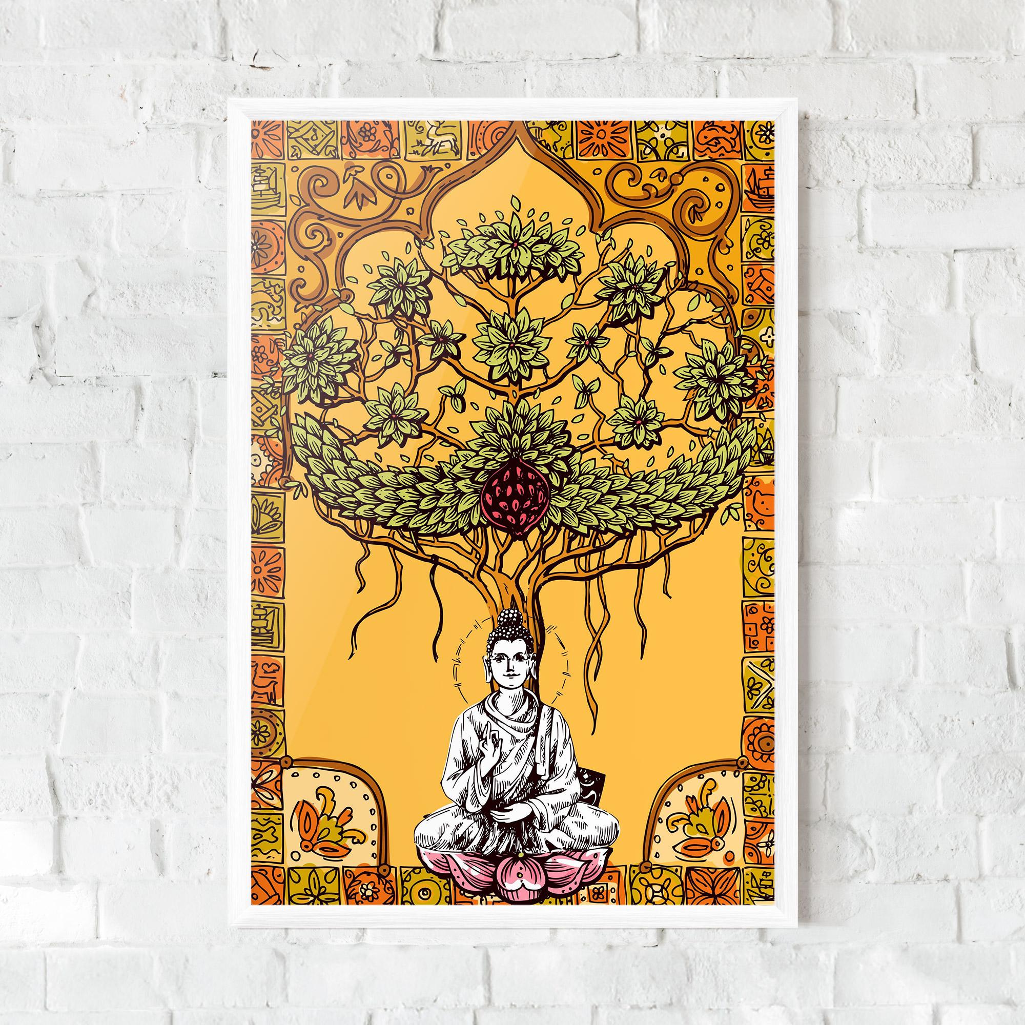 Poster Înrămat Meditation Three mockup 0