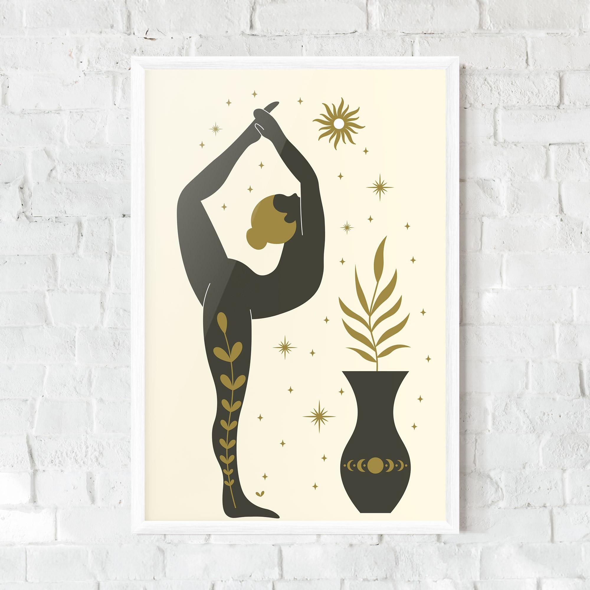 Poster Înrămat Trivikramasana mockup 0