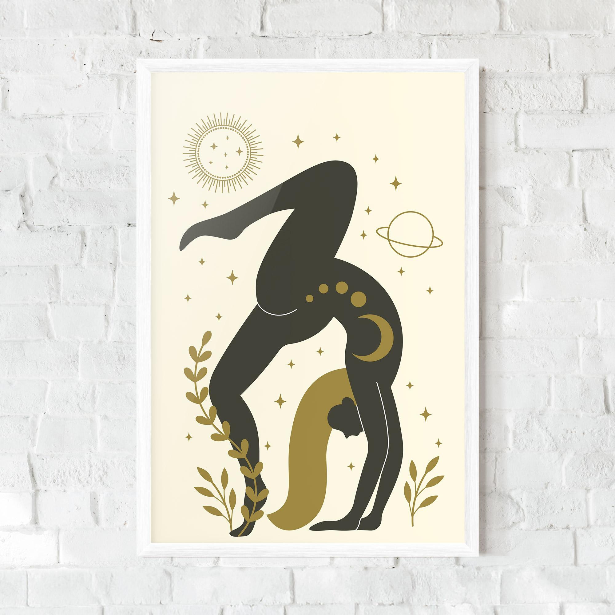 Poster Înrămat Yoga Sun Pose mockup 0