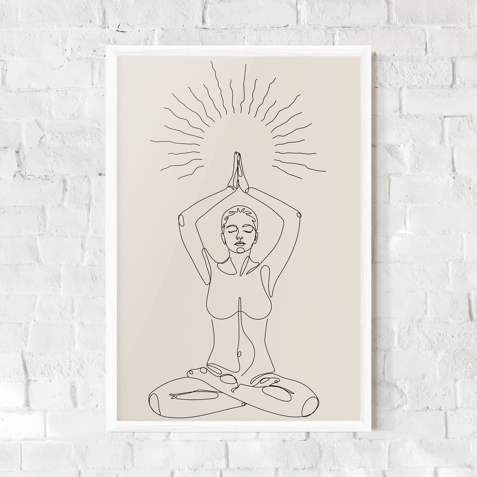 Poster Înrămat Yoga Sun mockup 0