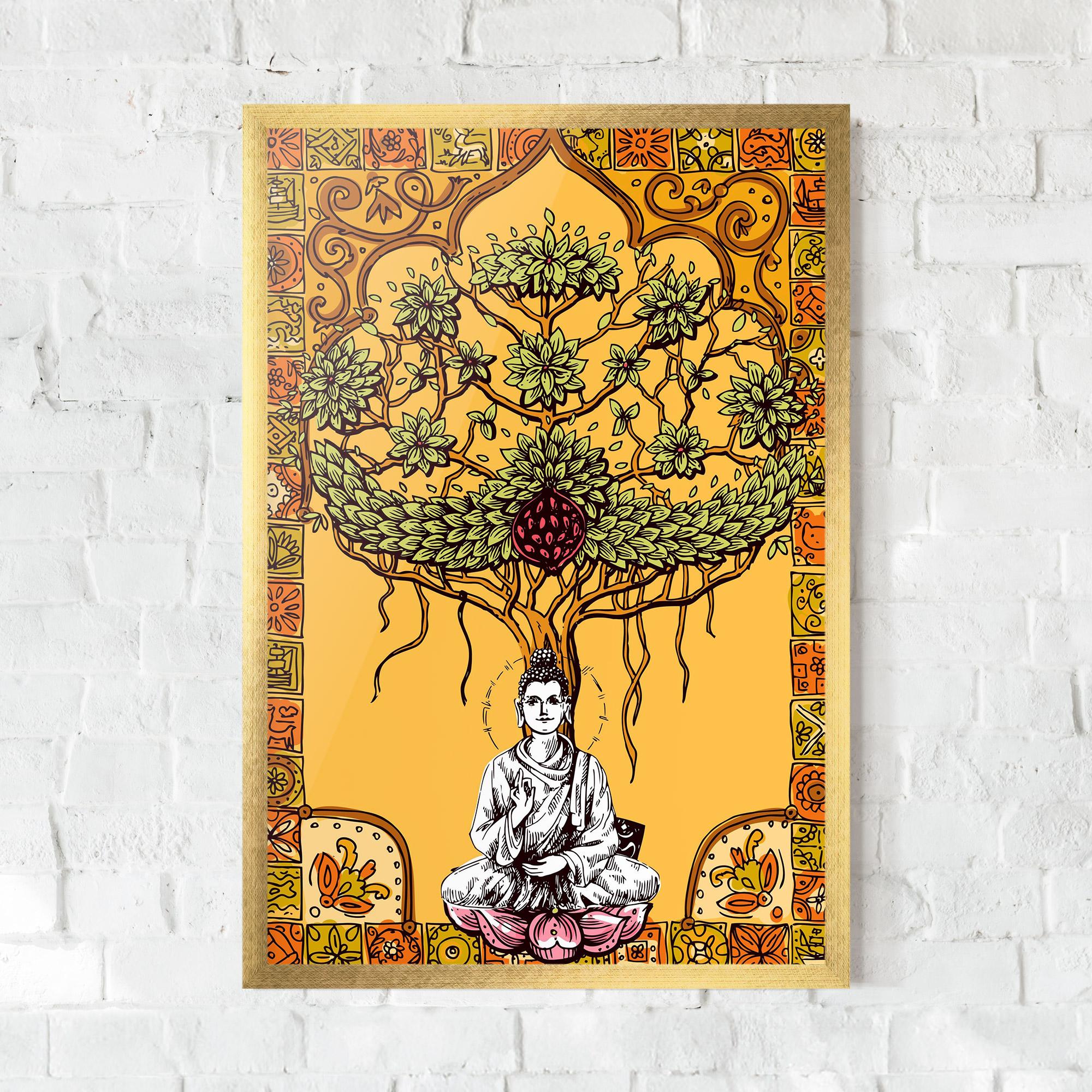 Poster Înrămat Meditation Three mockup 0