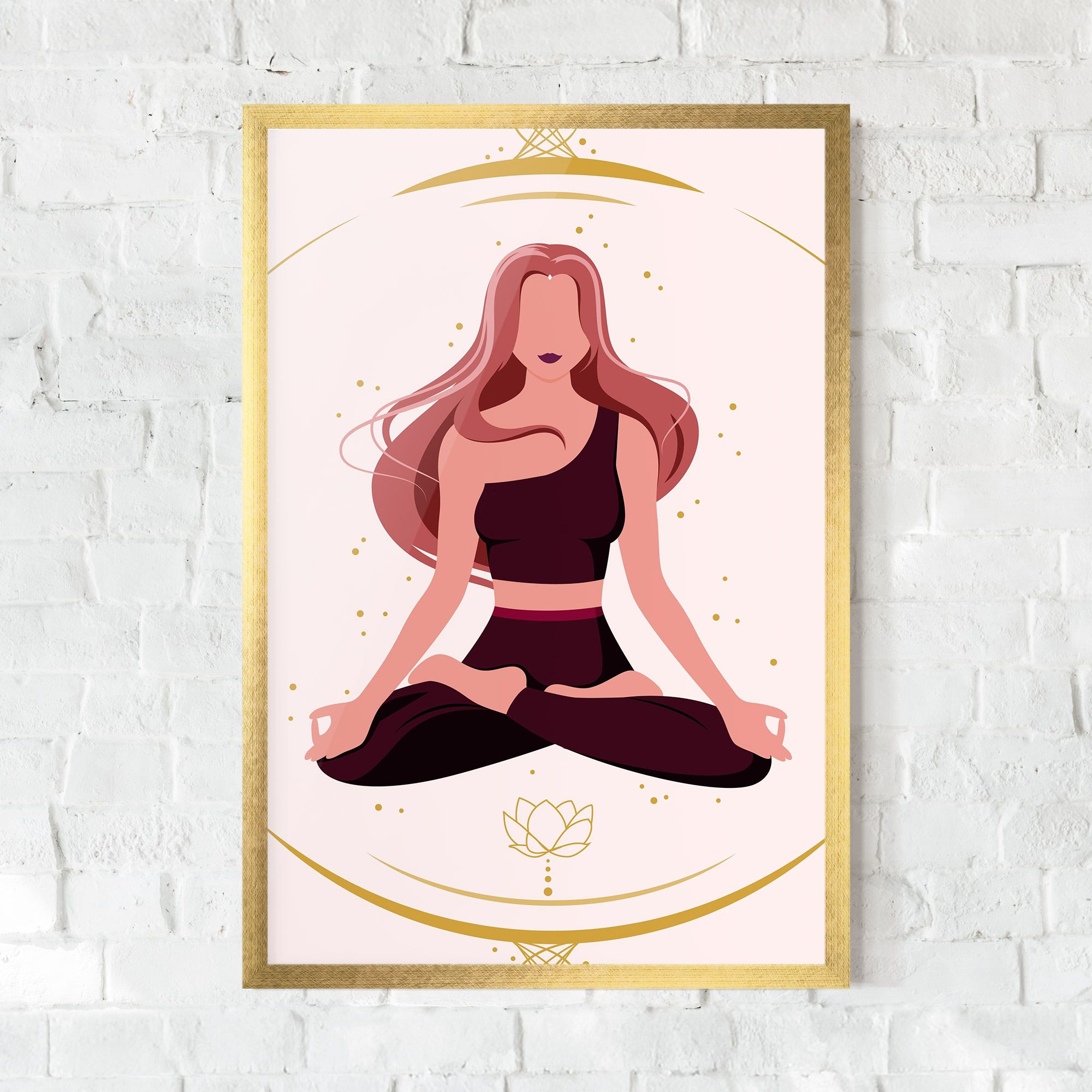 Pretty Yoga Girl mockup 0
