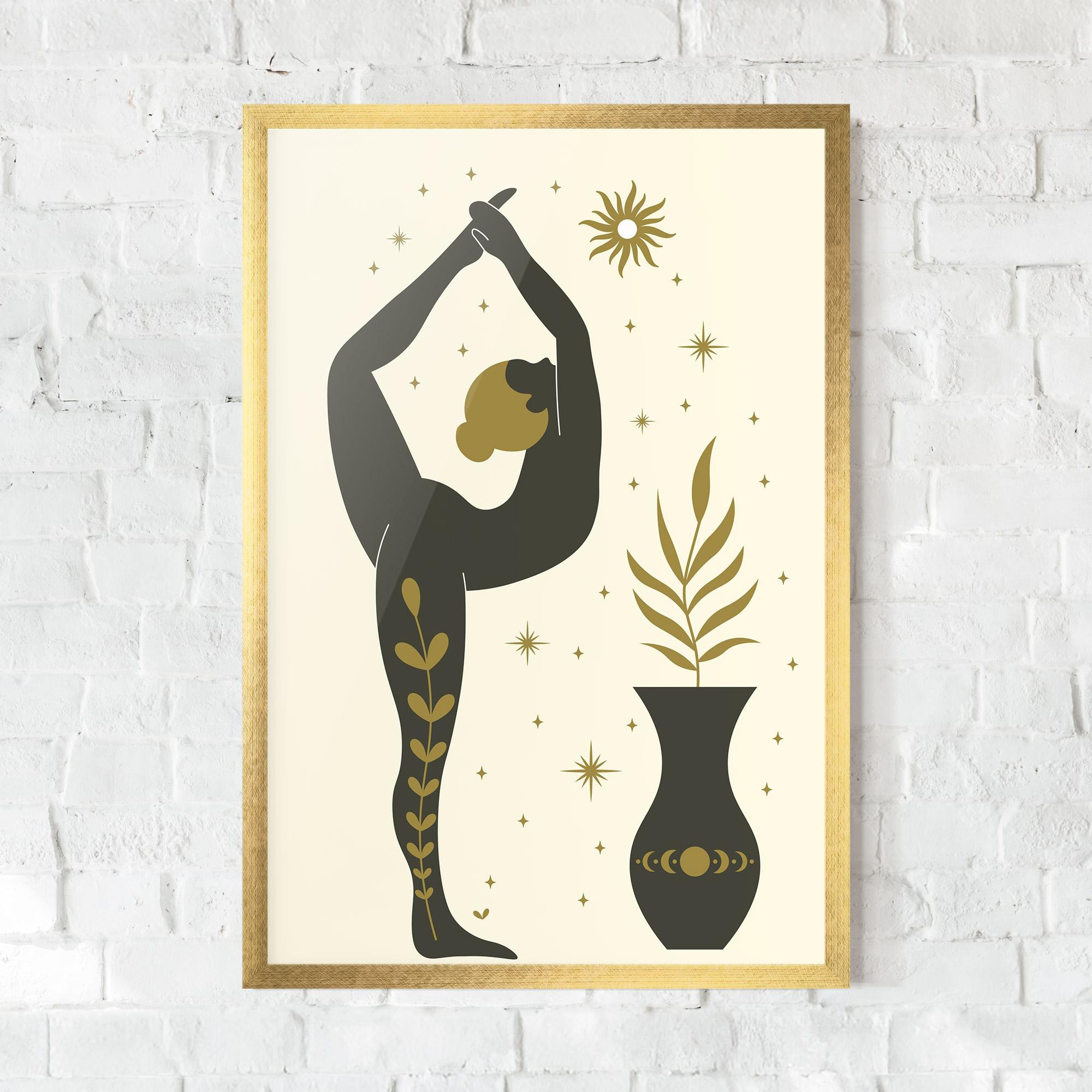 Poster Înrămat Trivikramasana mockup 0