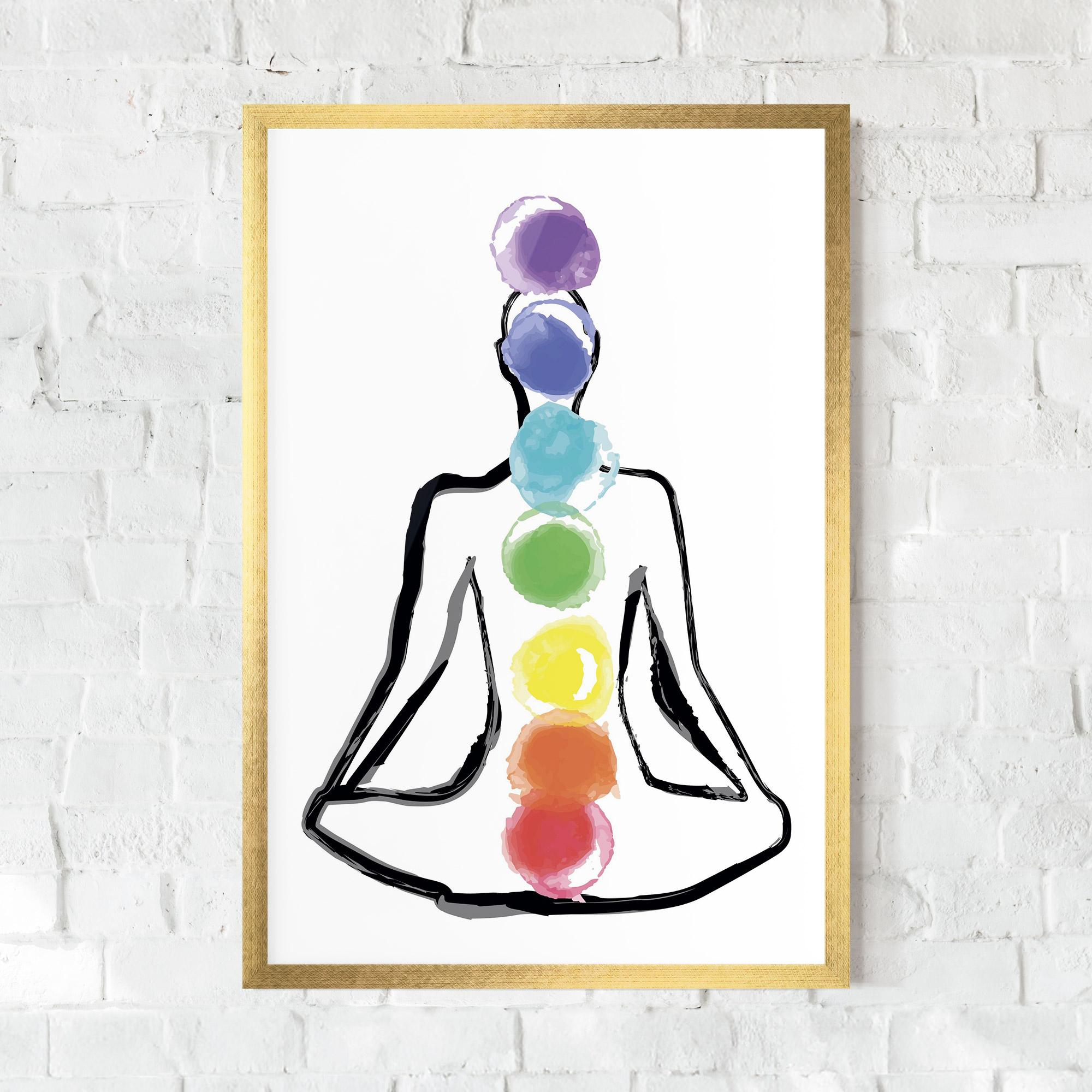 Poster Înrămat Yoga Color mockup 0