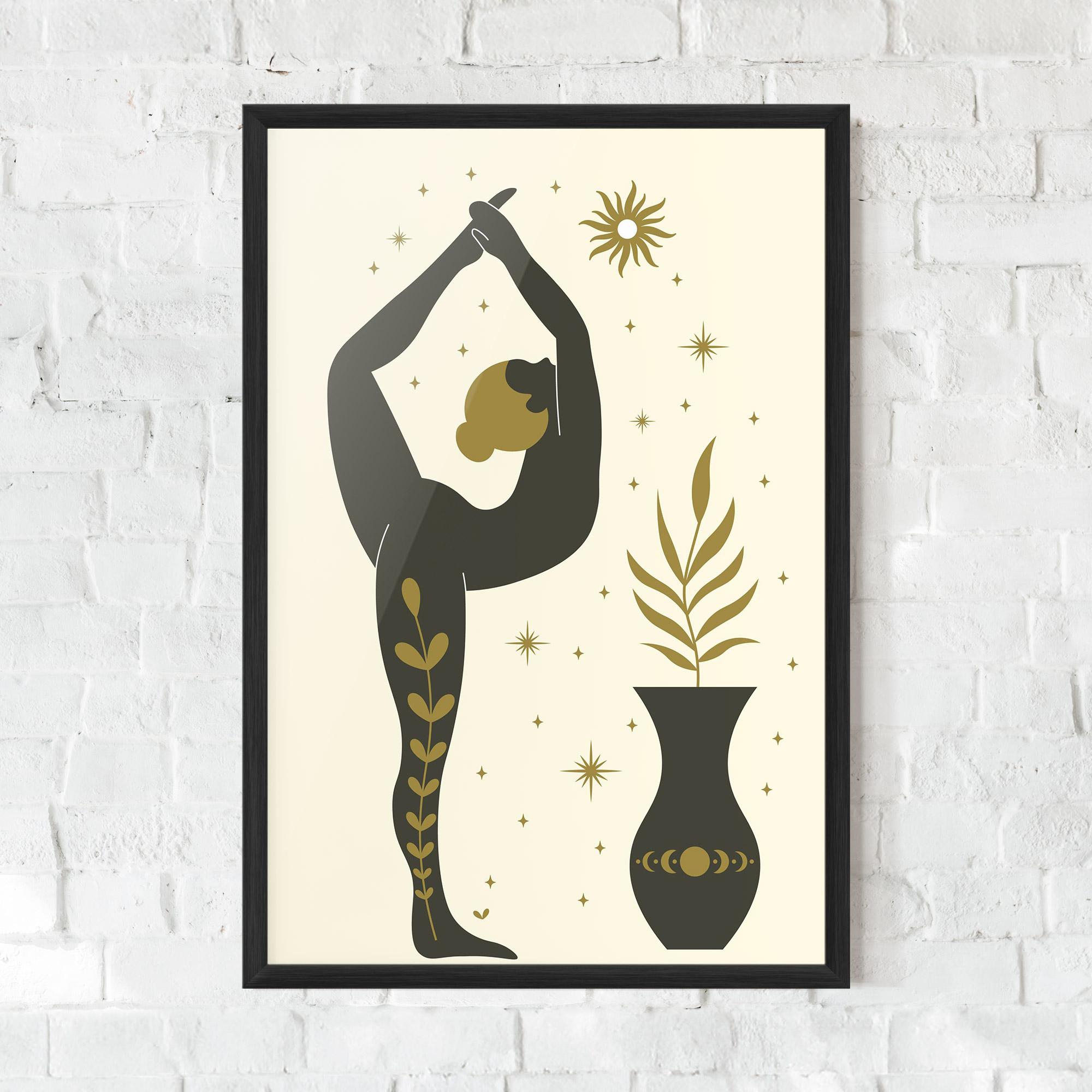 Poster Înrămat Trivikramasana mockup 0