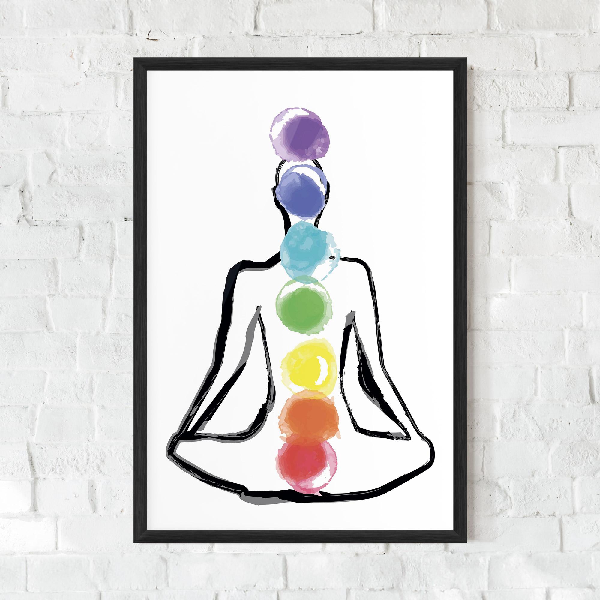 Poster Înrămat Yoga Color mockup 0