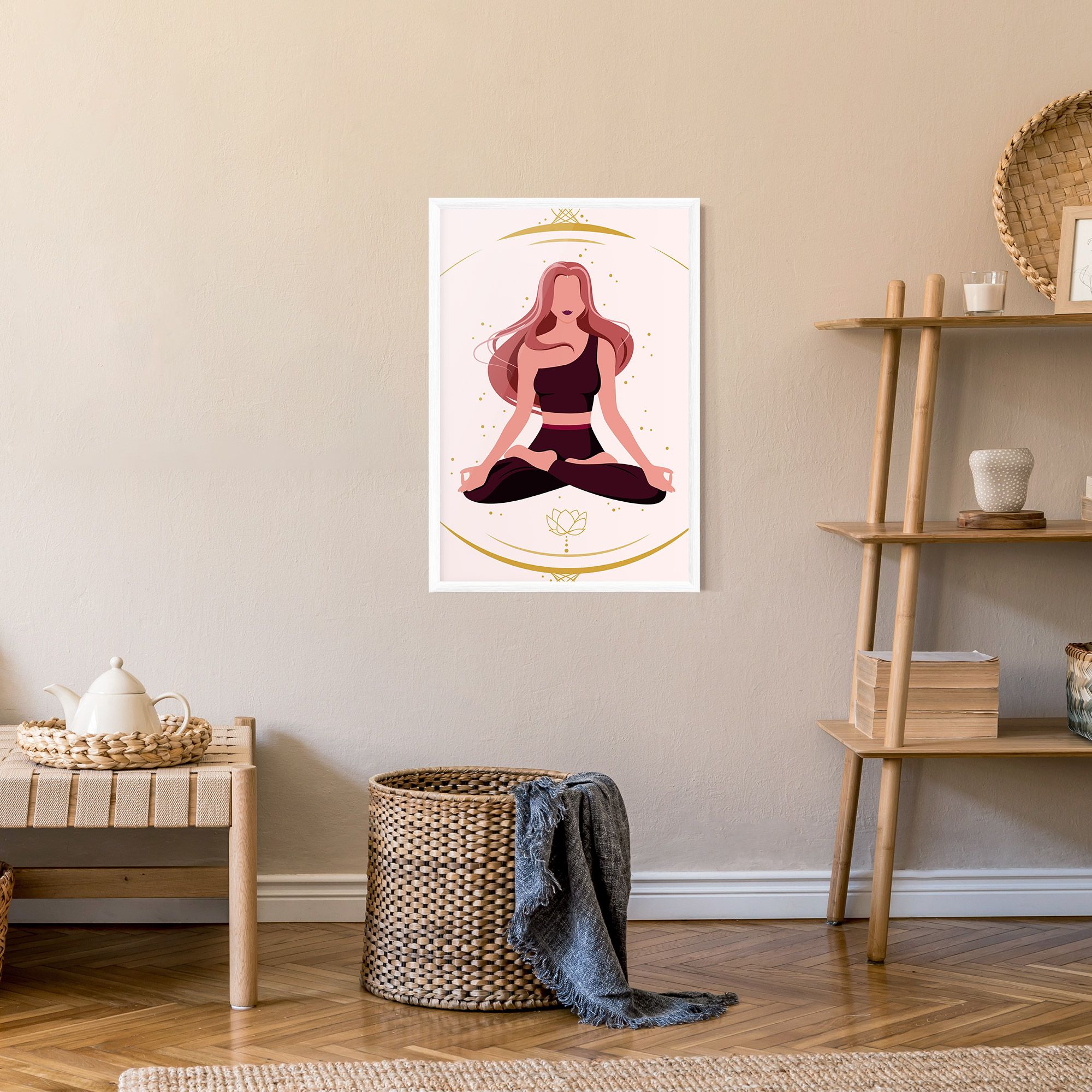 Pretty Yoga Girl mockup 9